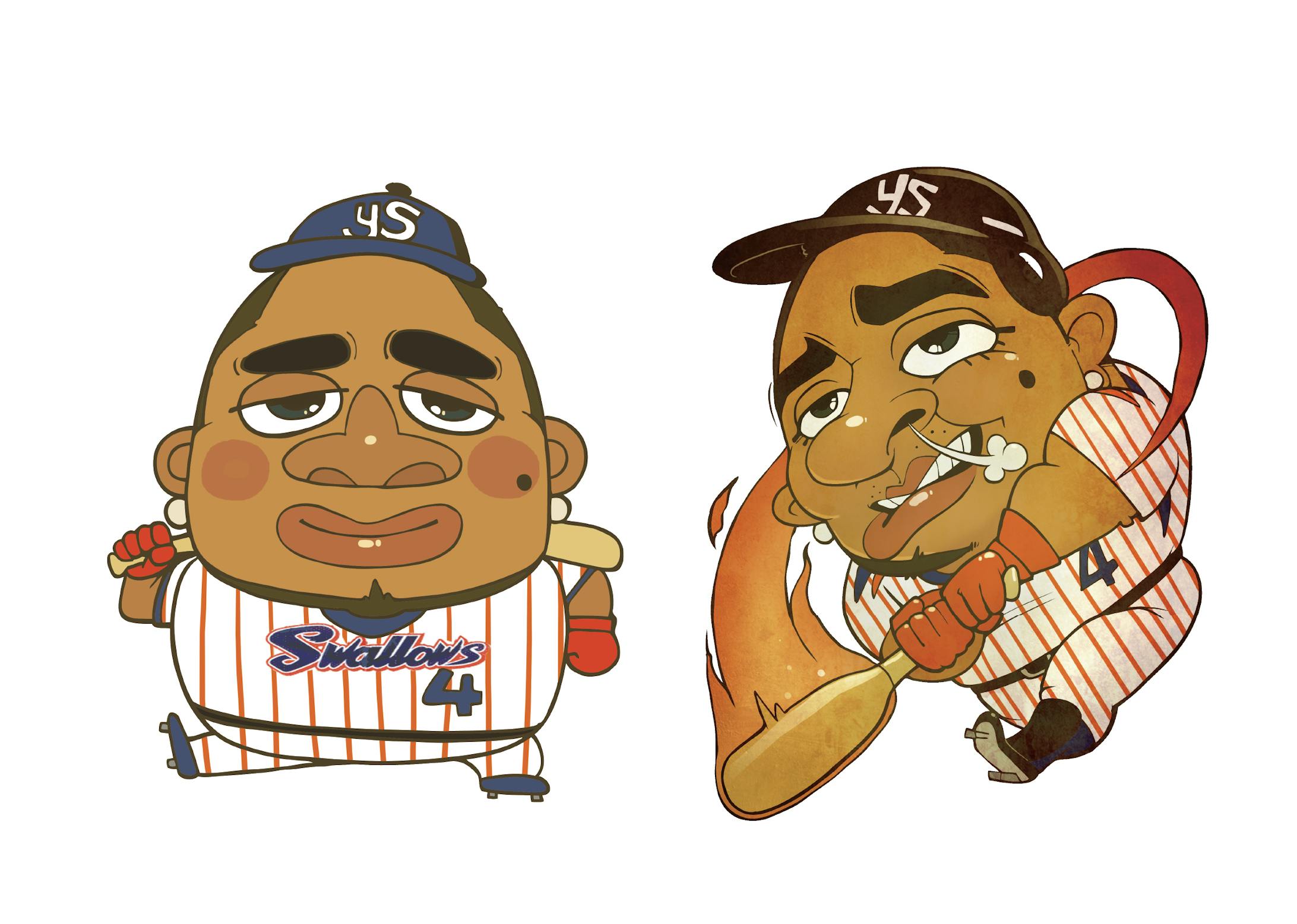 似顔絵イラスト 野球選手 監督 似顔絵イラスト 野球選手 監督