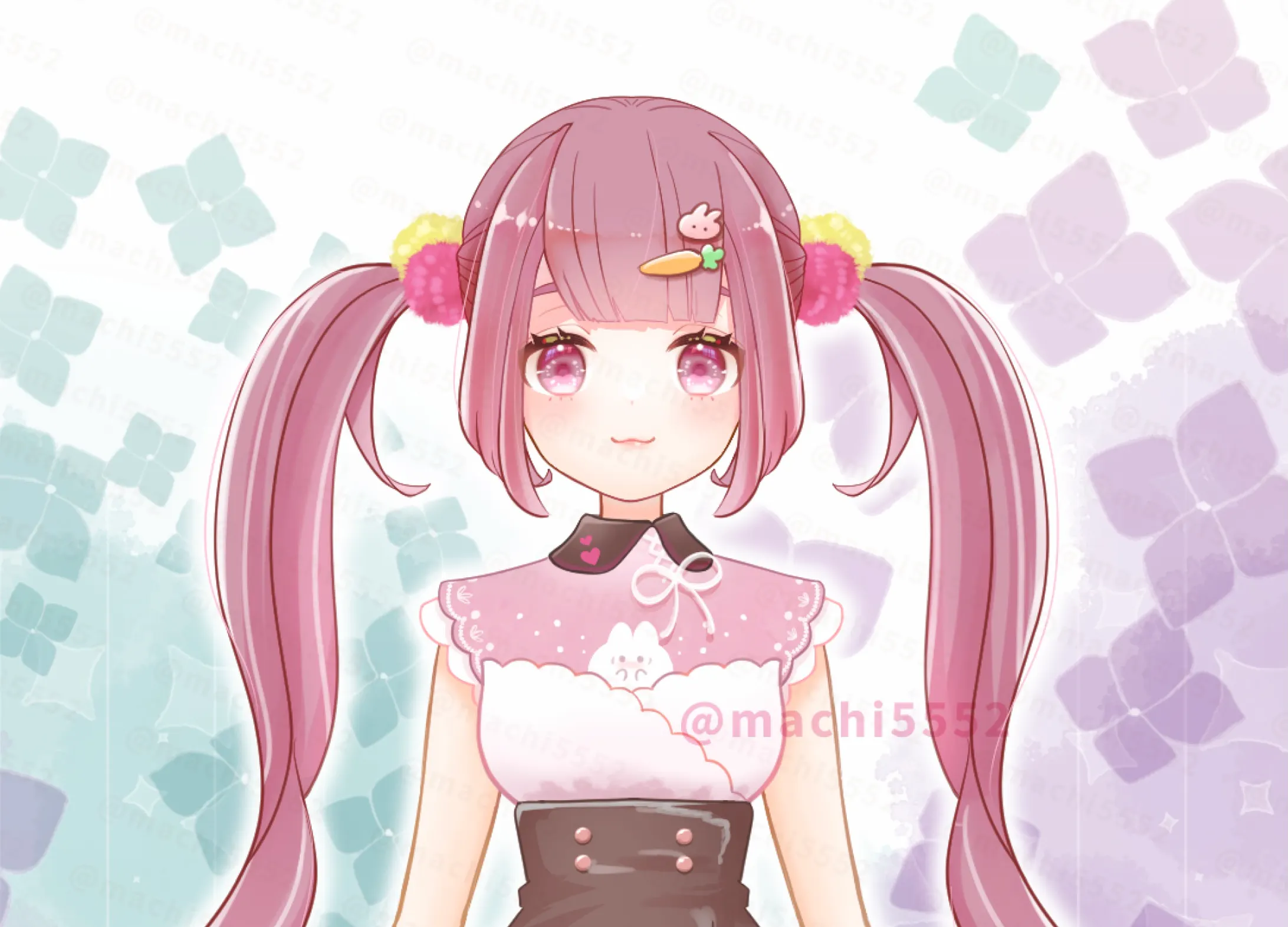 Live2d用パーツ分けイラスト