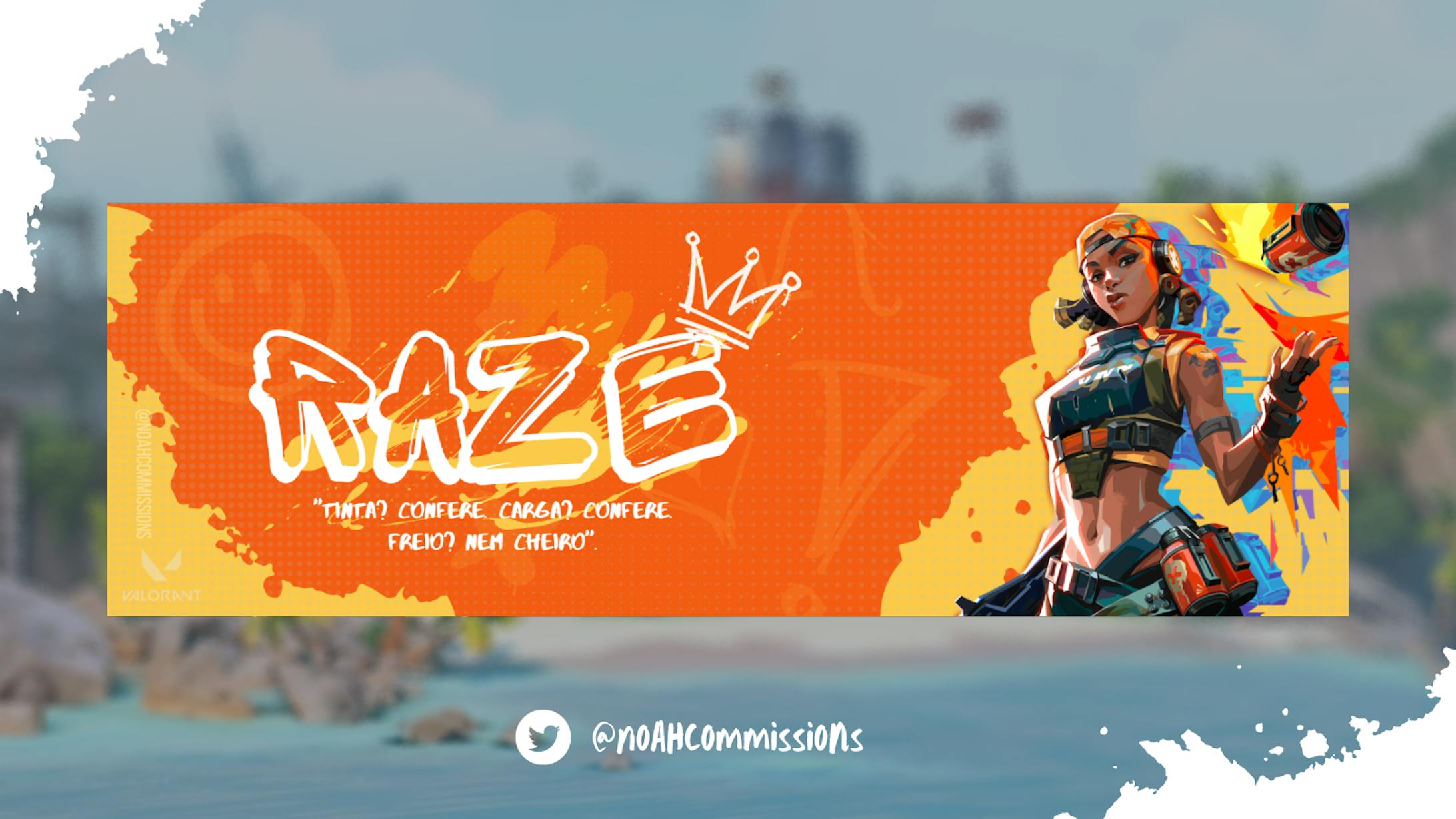 Raze Digital Banner - Valorant: Raze