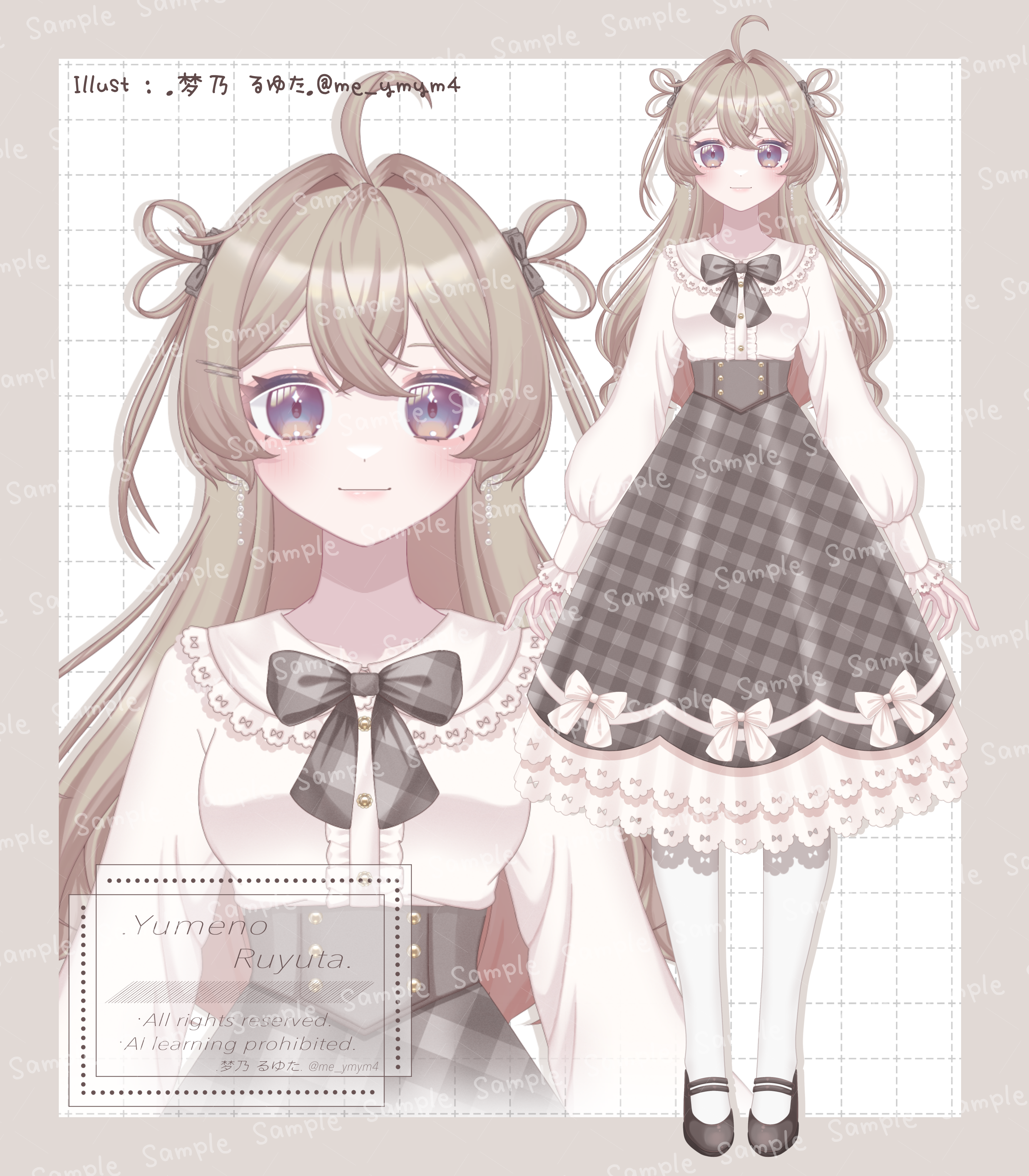 リボンモチーフの女の子(魂募集中)-1