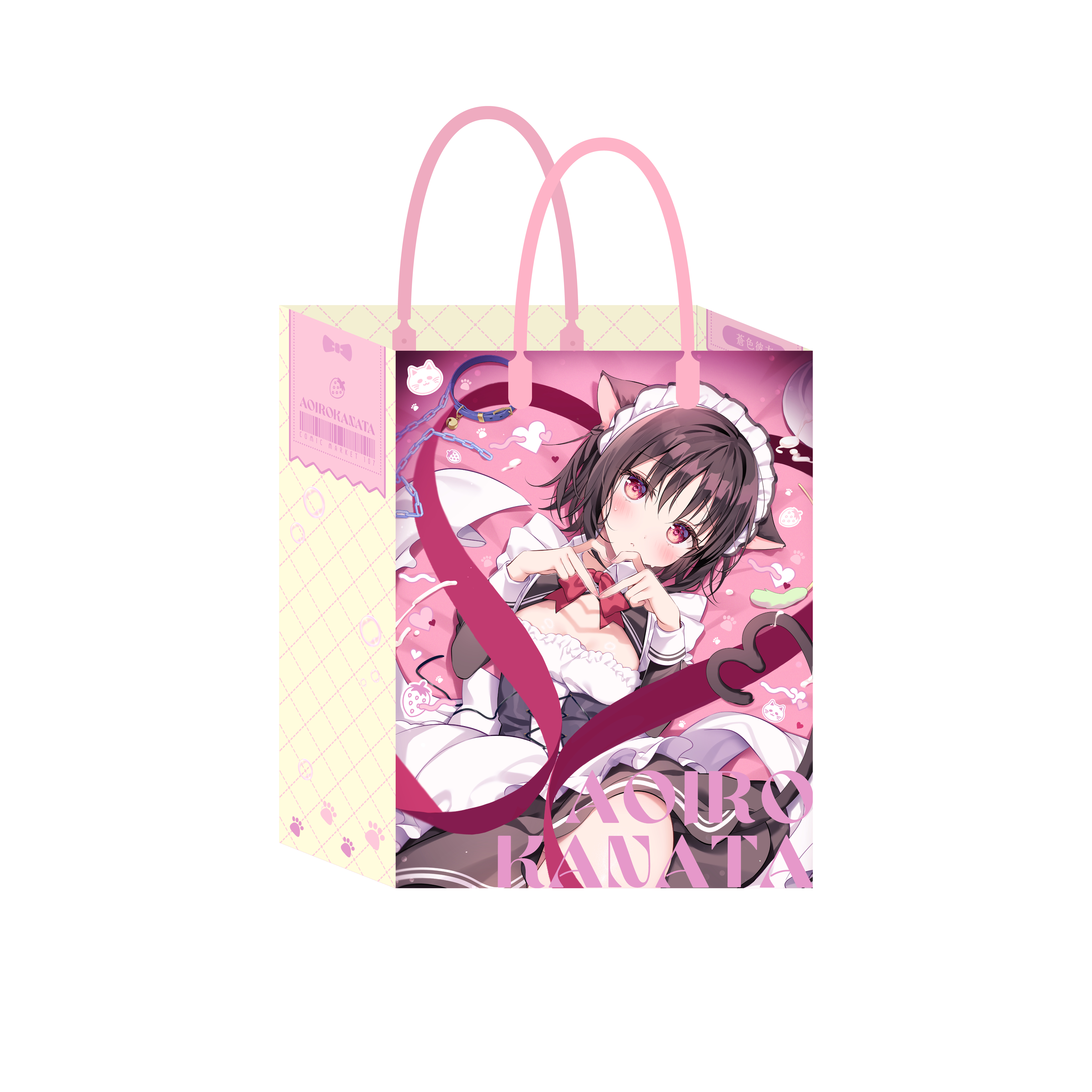 グッズデザイン-色谷あすか様ご依頼『紙袋/デッキケース/ポケットティッシュ』-1