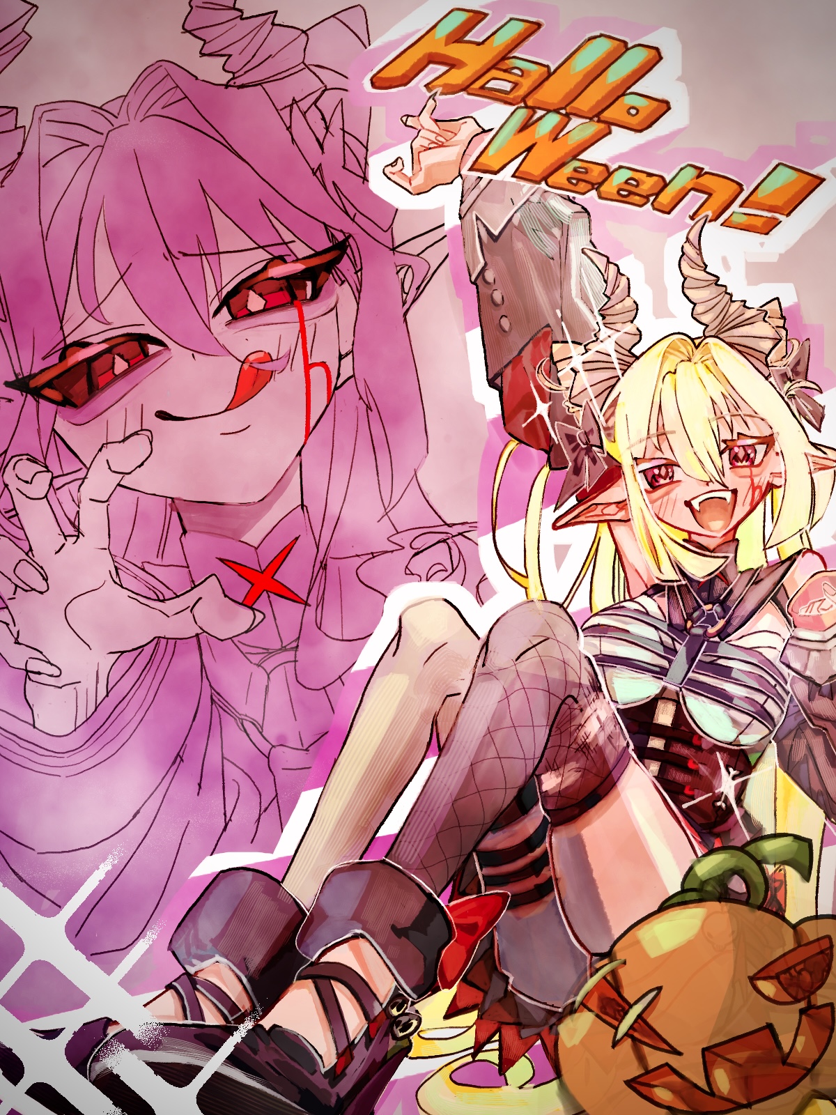 Vtuber　ハロウィン用イラスト-1