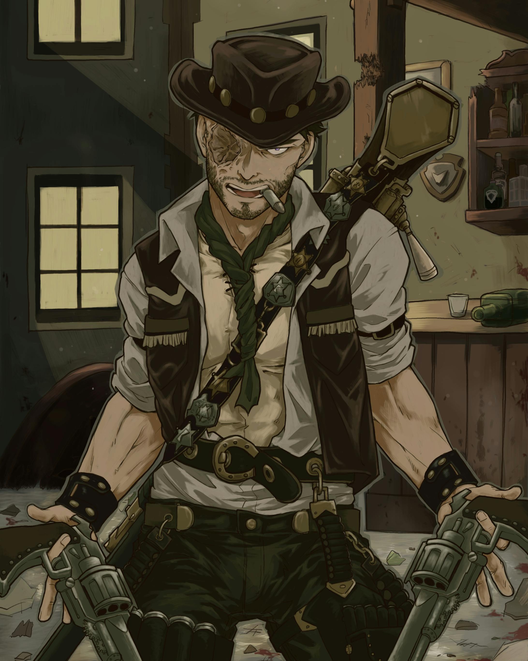 キャラクターイラスト ウエスタンアウトロー キャラクターイラスト ウエスタンアウトロー