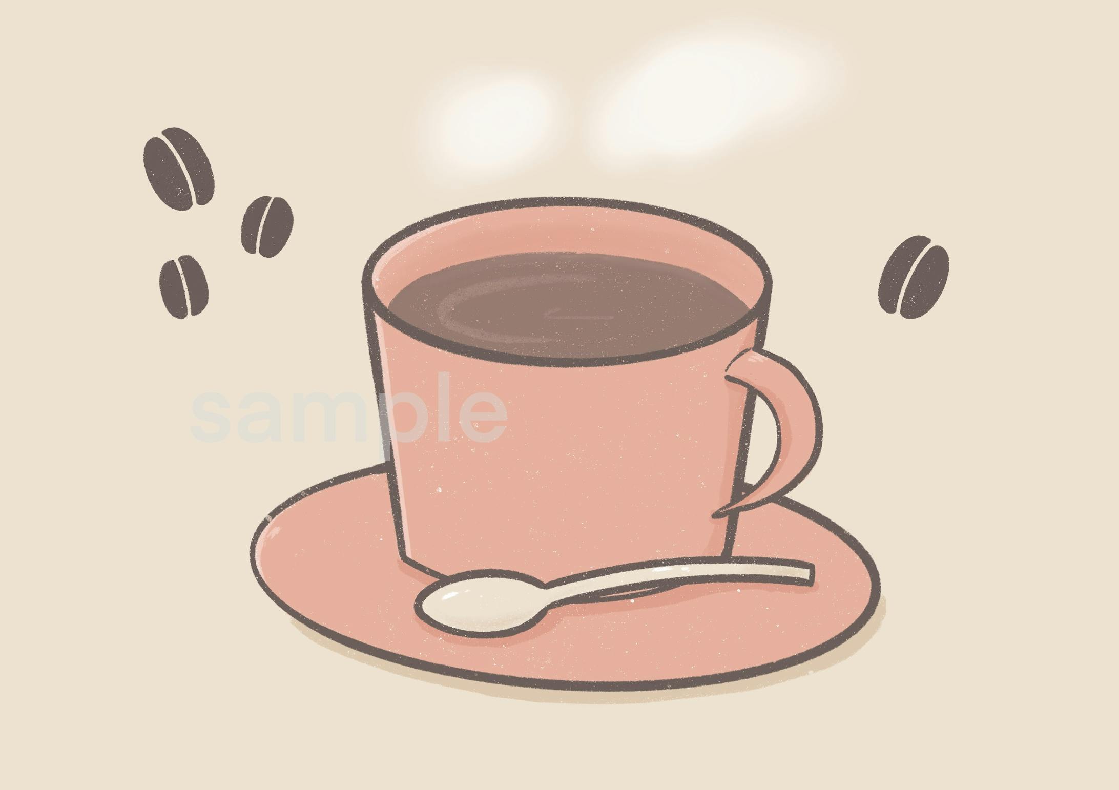 お仕事イラスト コーヒーカップ