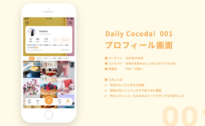 UI・UX：Daily Cocoda