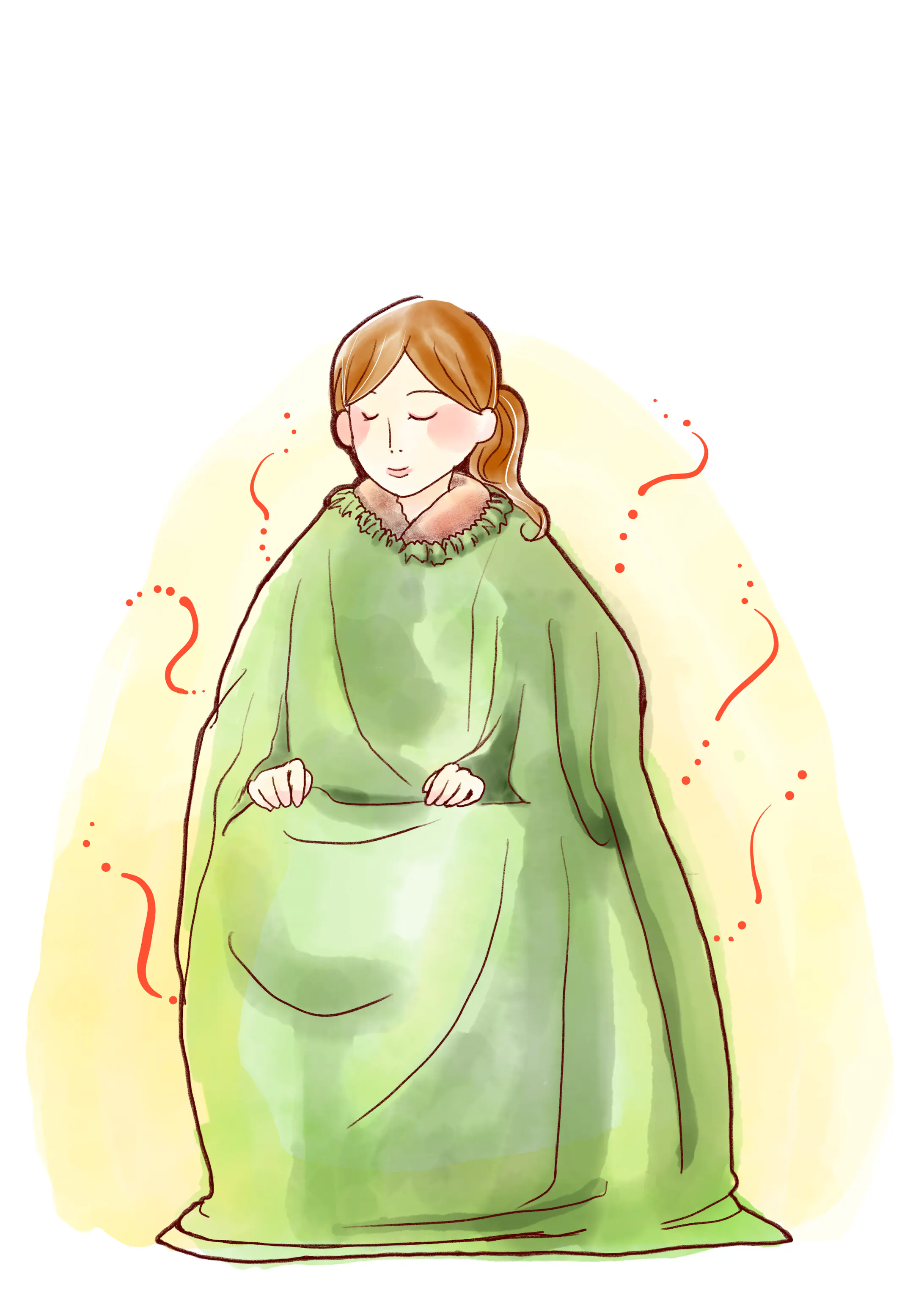 よもぎ蒸し 耳つぼ チャンピサージイラスト