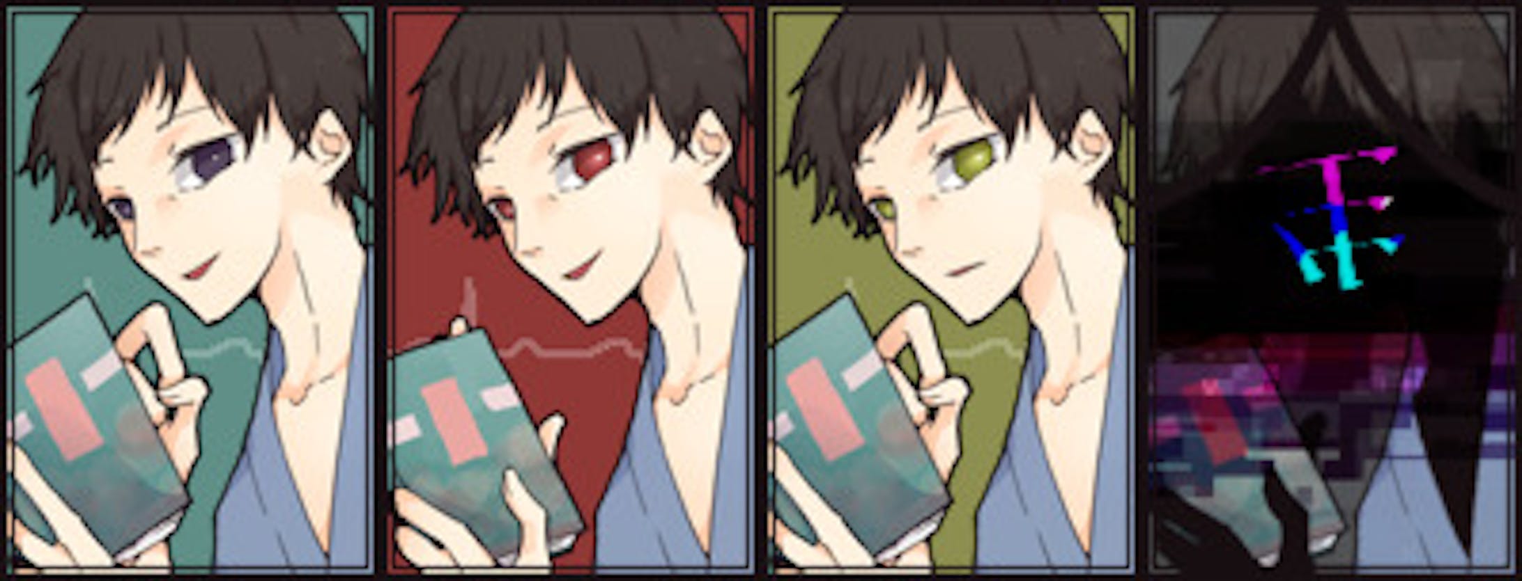 32/検査 ナオアキ…創作『真十鏡』より 縹直晃。身体が弱く跡取りの座を弟の継晃に譲りました。すみれの夫です。 32/検査 ナオアキ…創作『真十鏡』より 縹直晃。身体が弱く跡取りの座を弟の継晃に譲りました。すみれの夫です。