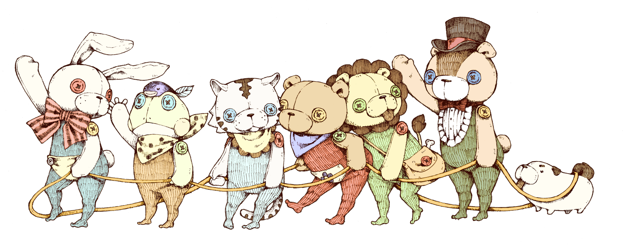 ぬいぐる’ｓ電車ごっこ-1