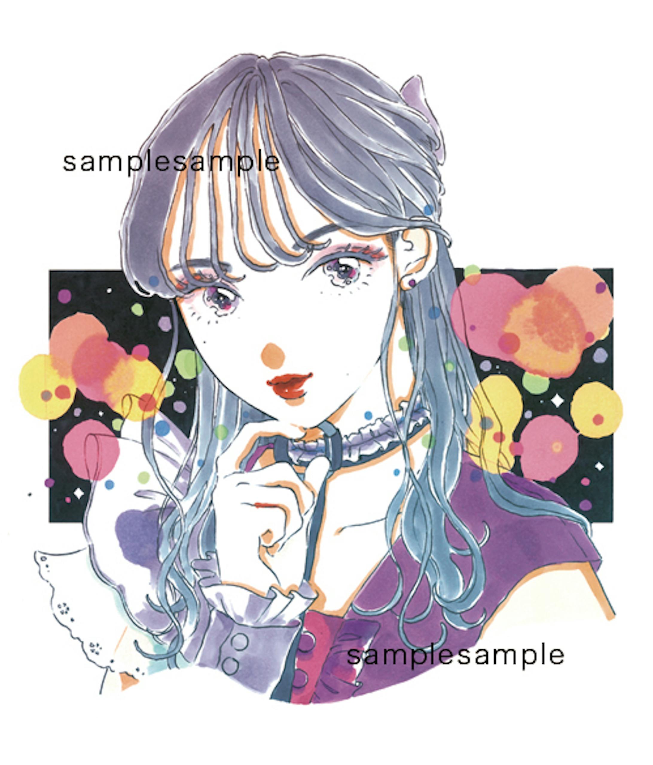 キミイロプロジェクト Mad Violet 美月ルナさんの生誕tシャツイラスト