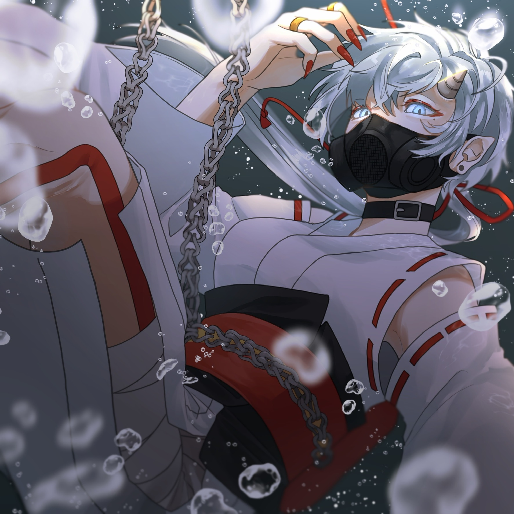 Re:ゼロ　鬼がかりver ポスター　B1サイズ　リゼロ　レム　お値下げ可能 リゼロ鬼】Re:ゼロ 鬼がかりver ポスター B1サイズ リゼロ レム お