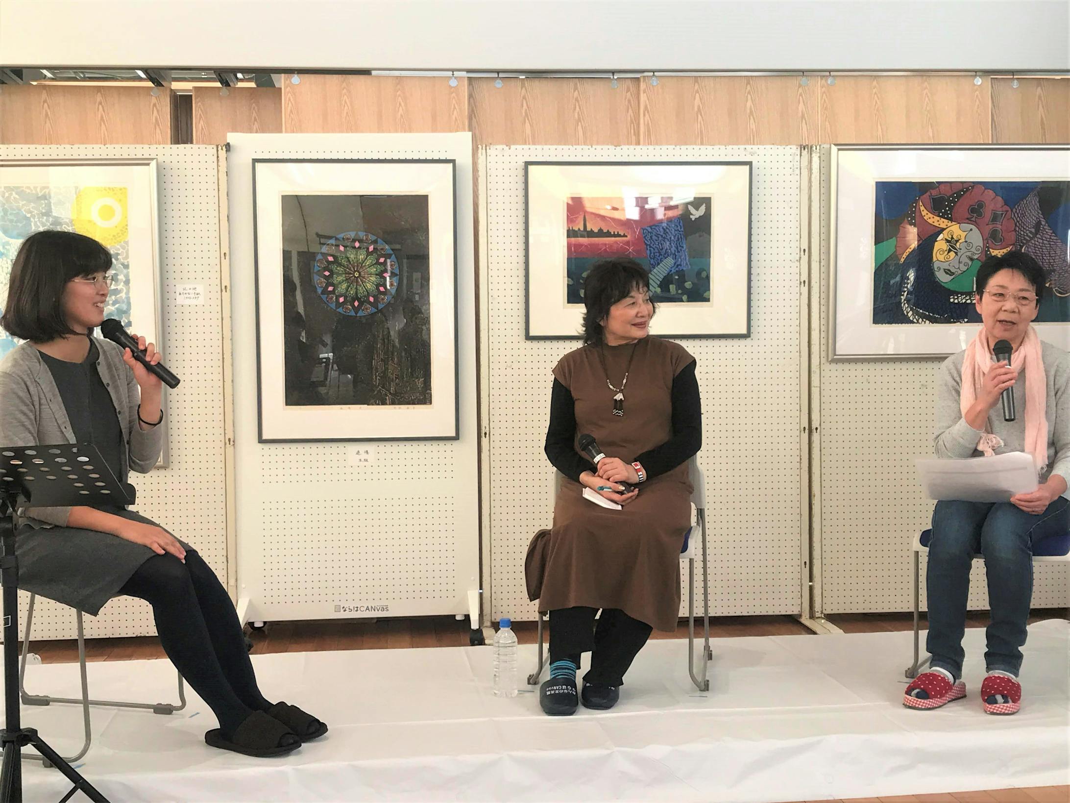【ニュース／イベントレポート】福島県楢葉町で版画展　作家と町民のものづくりトークも（いわき経済新聞）-1