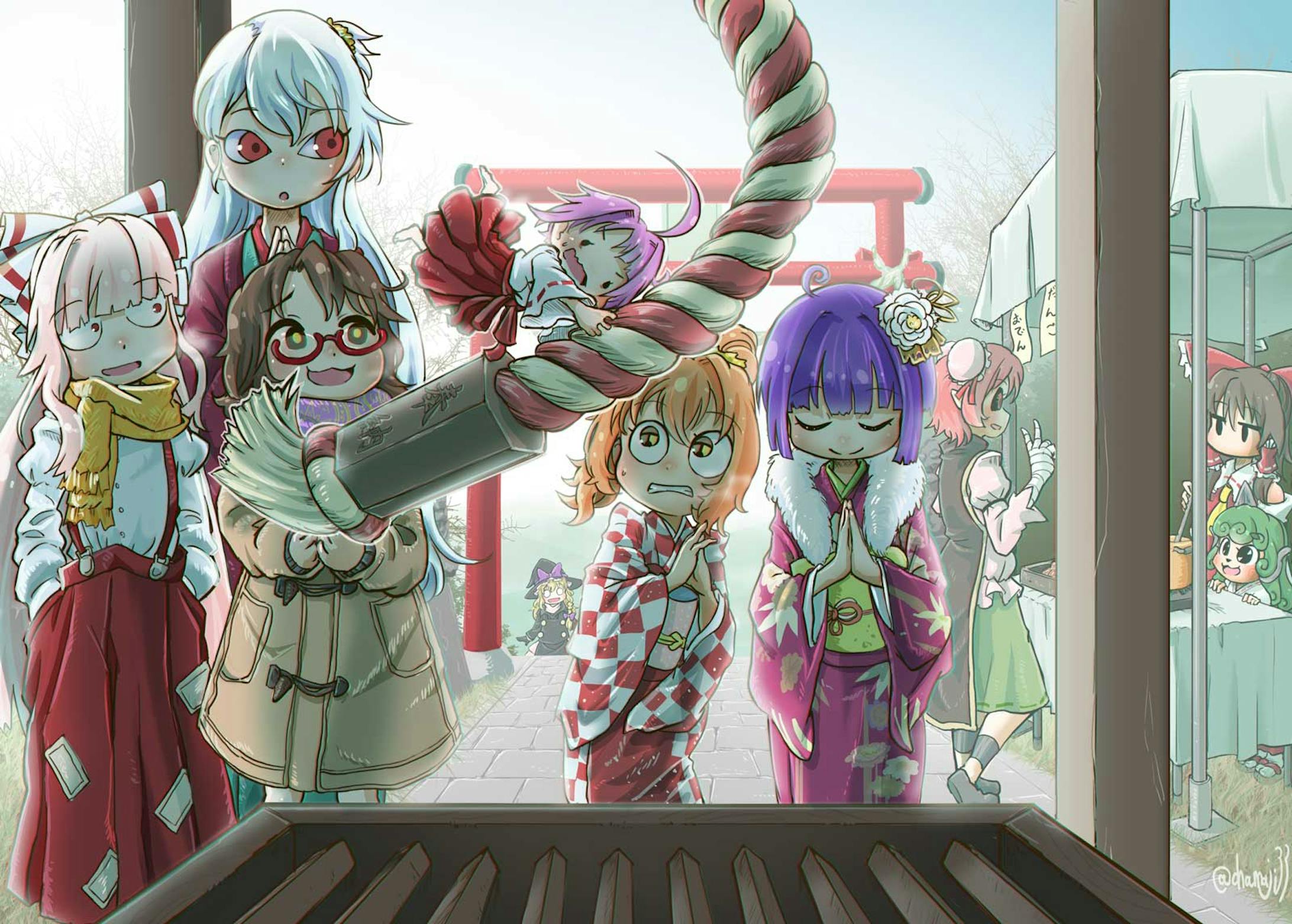 東方project 年カレンダー使用イラスト 東方project 年カレンダー使用イラスト