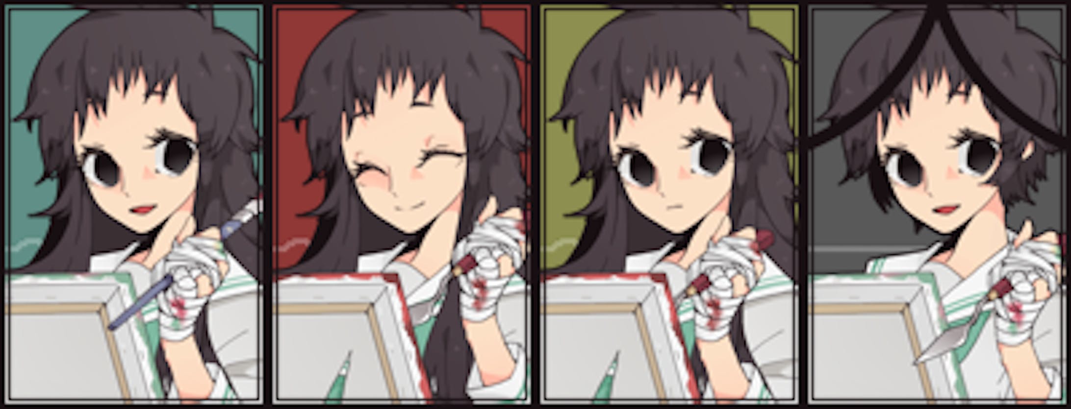 40/美術部 ワカバ…チップオリジナルキャラ