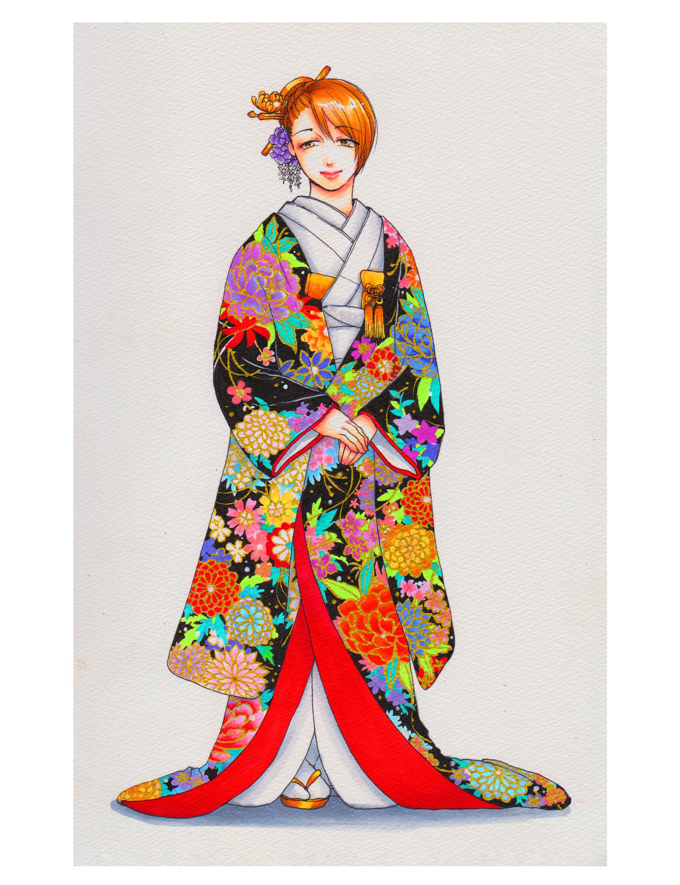 着物イラスト 着物イラスト