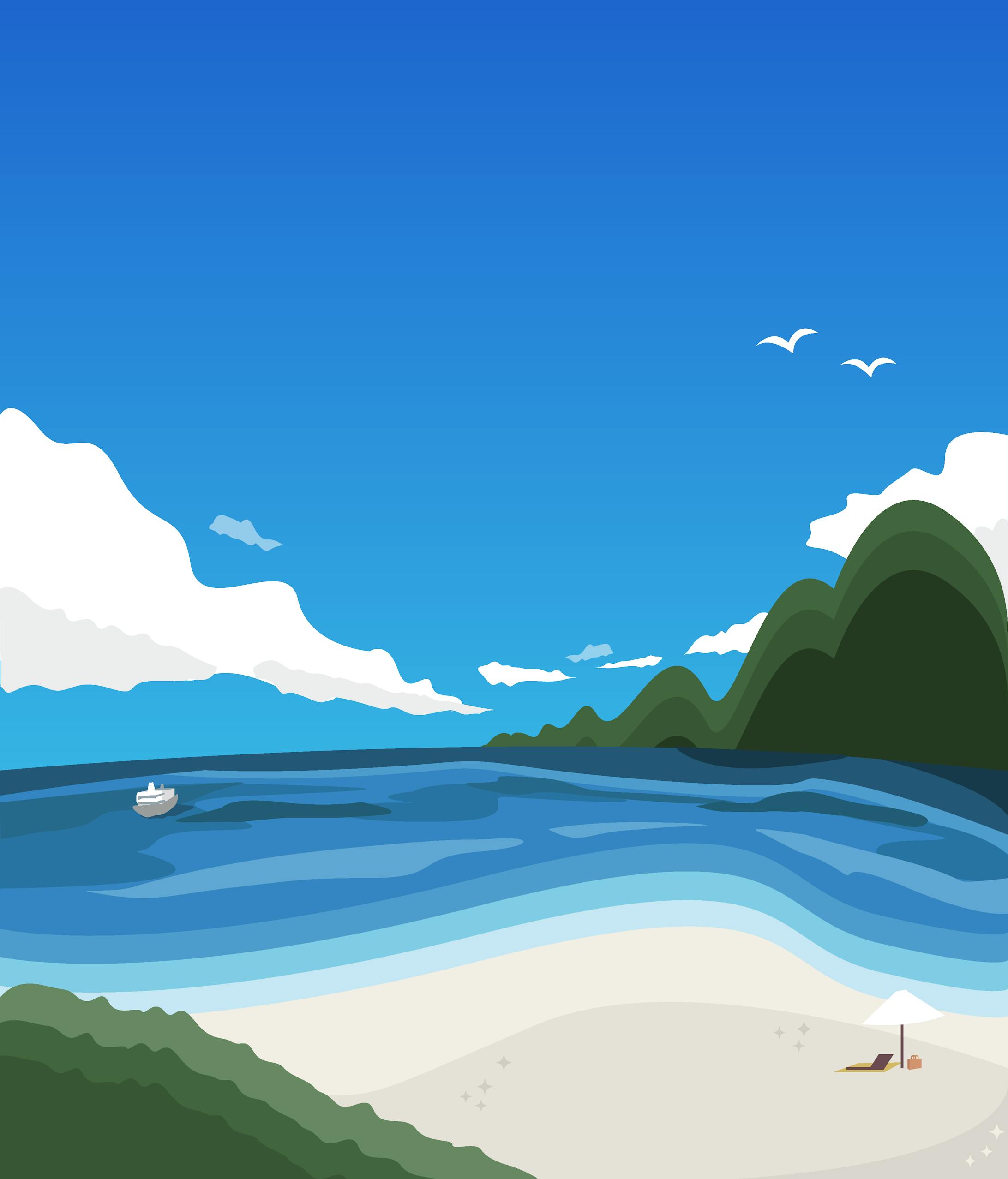 青空と海 青空と海
