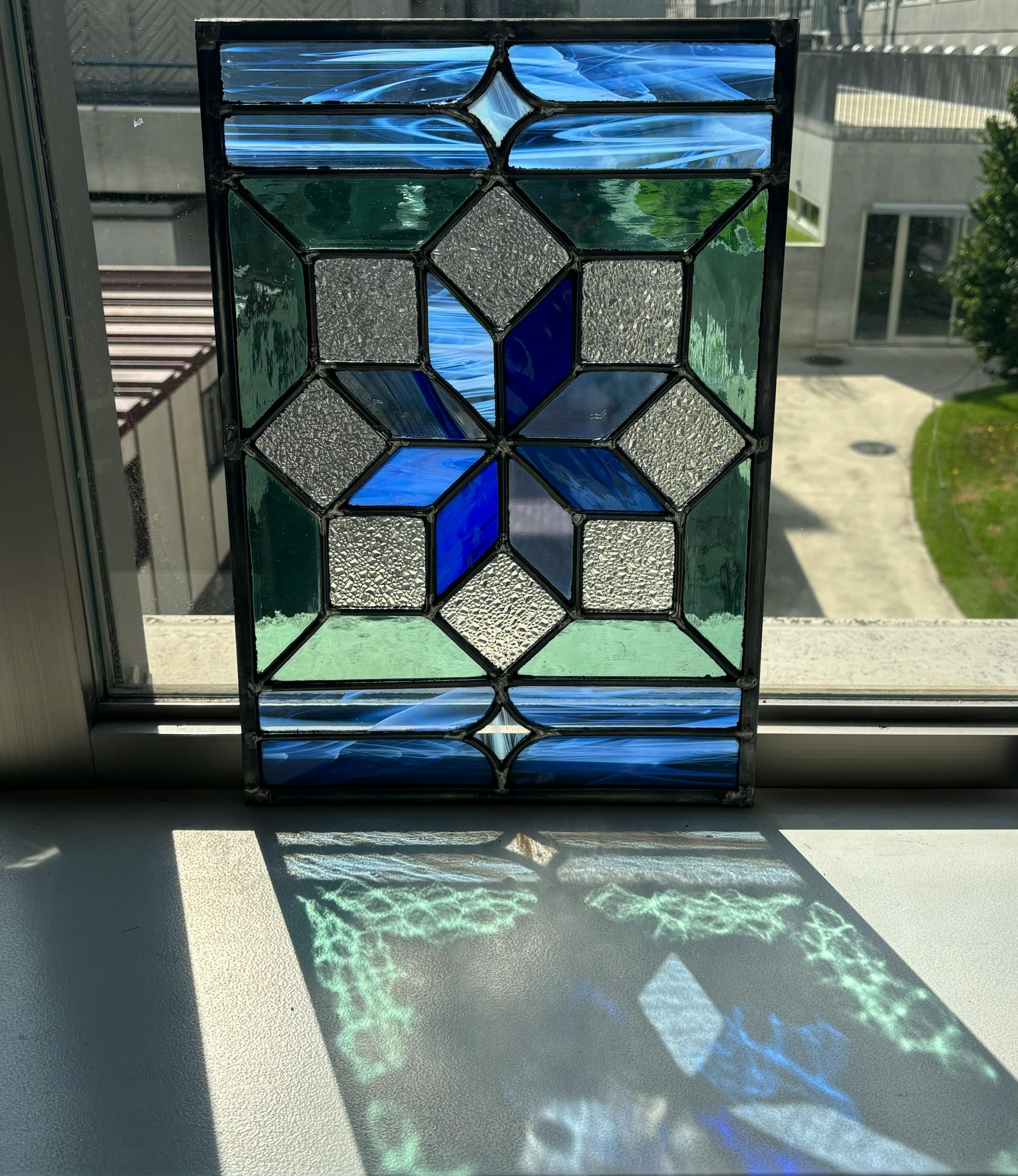 雪の結晶ステンドグラス-1