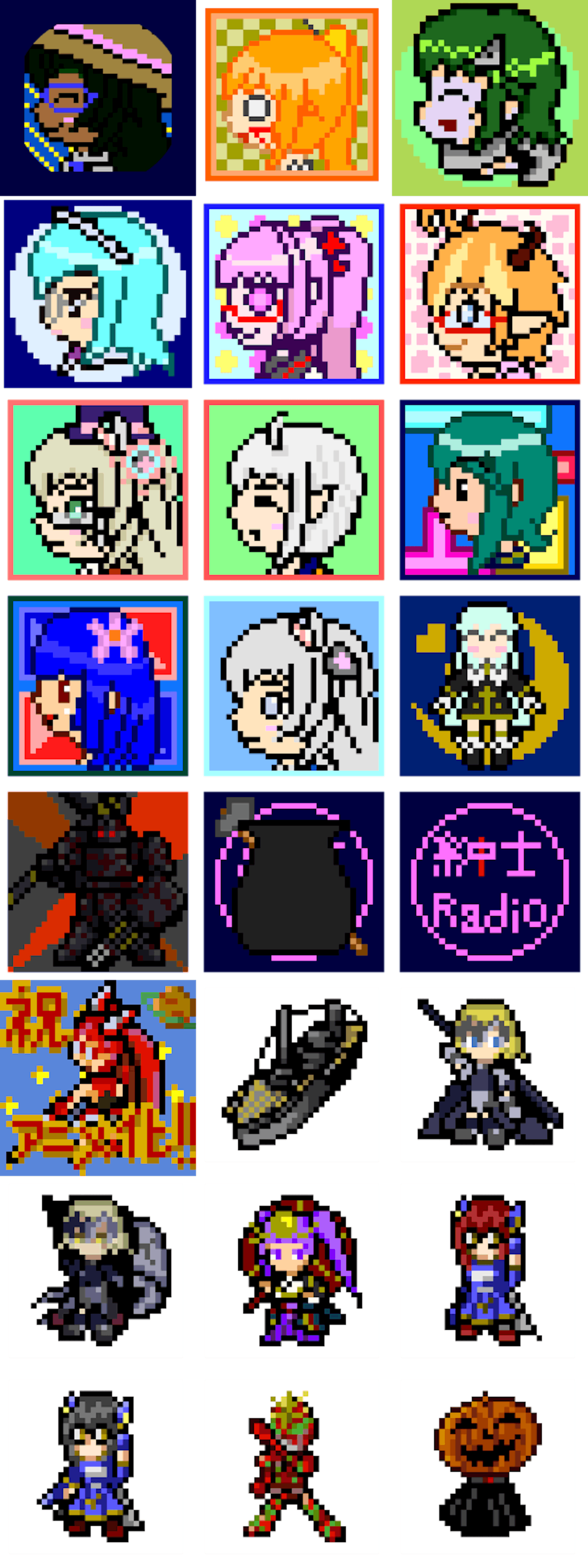 過去のドット絵詰め合わせ 32 32 過去のドット絵詰め合わせ 32 32