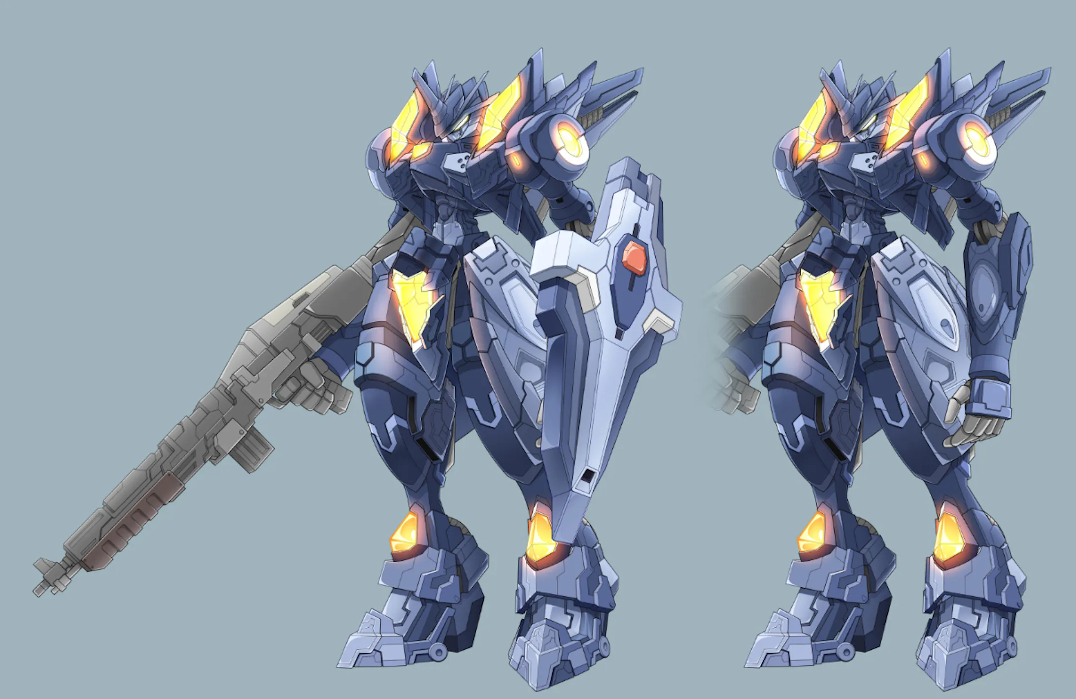 ロボット系イラストサンプル01