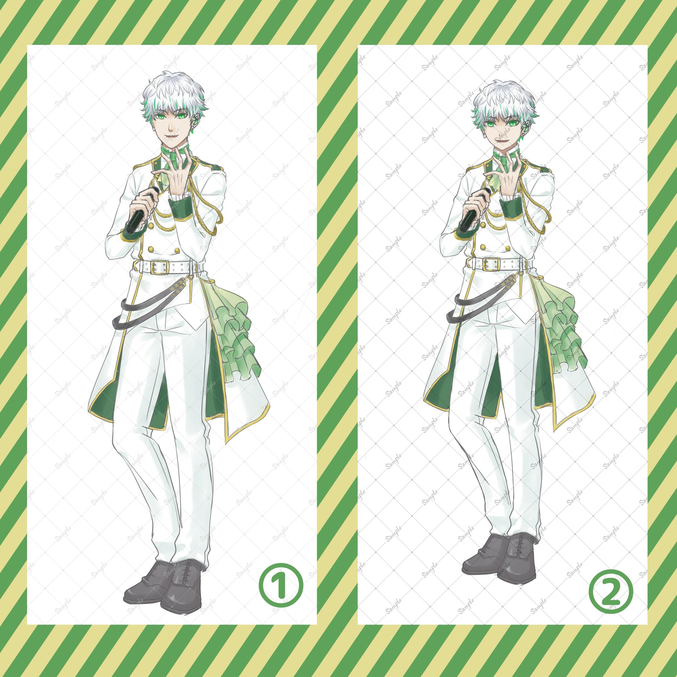 【2022.11】【IRIAM用立ち絵】【ツール：SAI2】【作業時間：40時間】王子様風のアイドルの青年の立ち絵です。依頼者様に外見の要望を訊きながらデザインしました。<br>