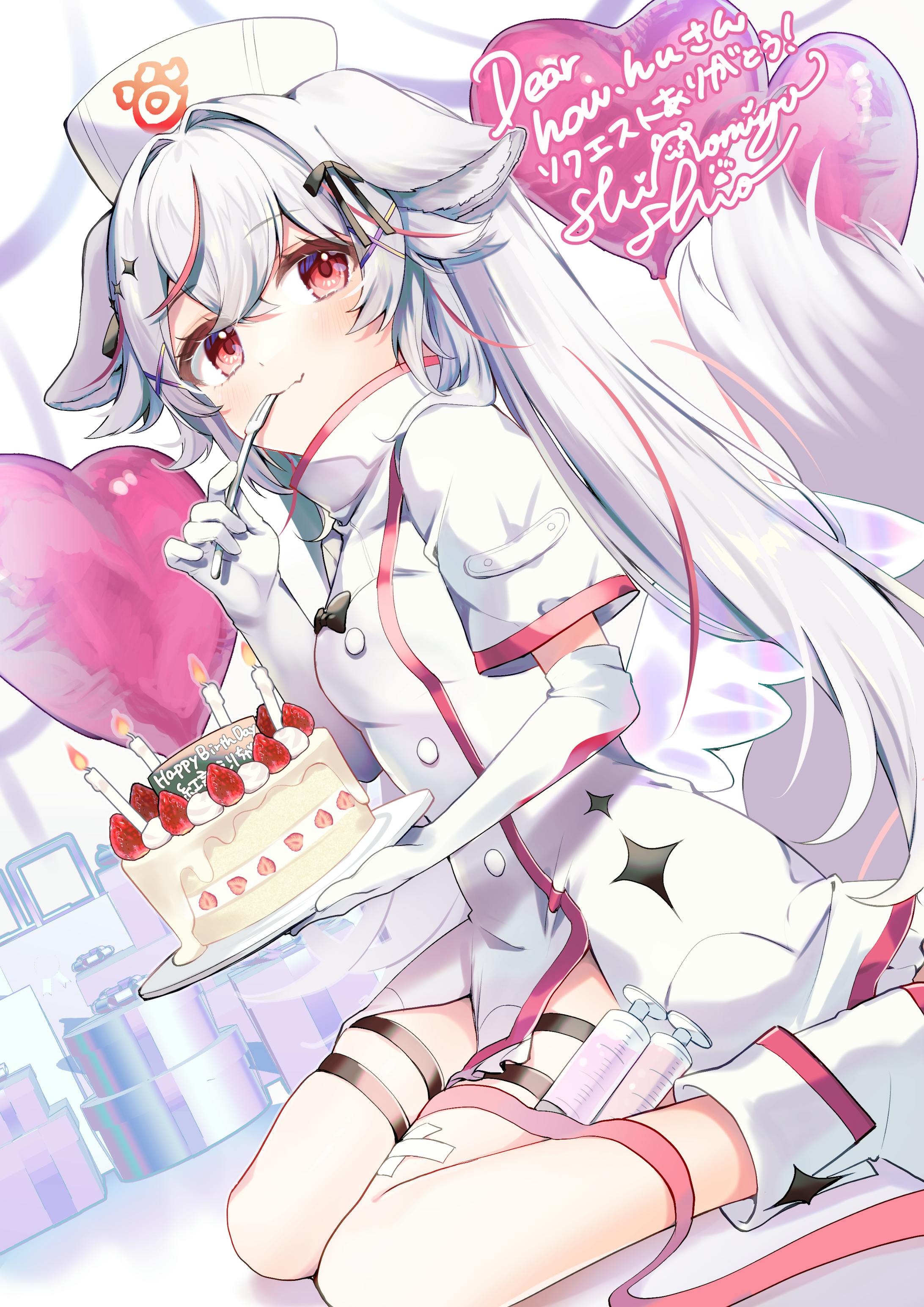 Vtuber 紅記えりさんお誕生日お祝いイラスト-1