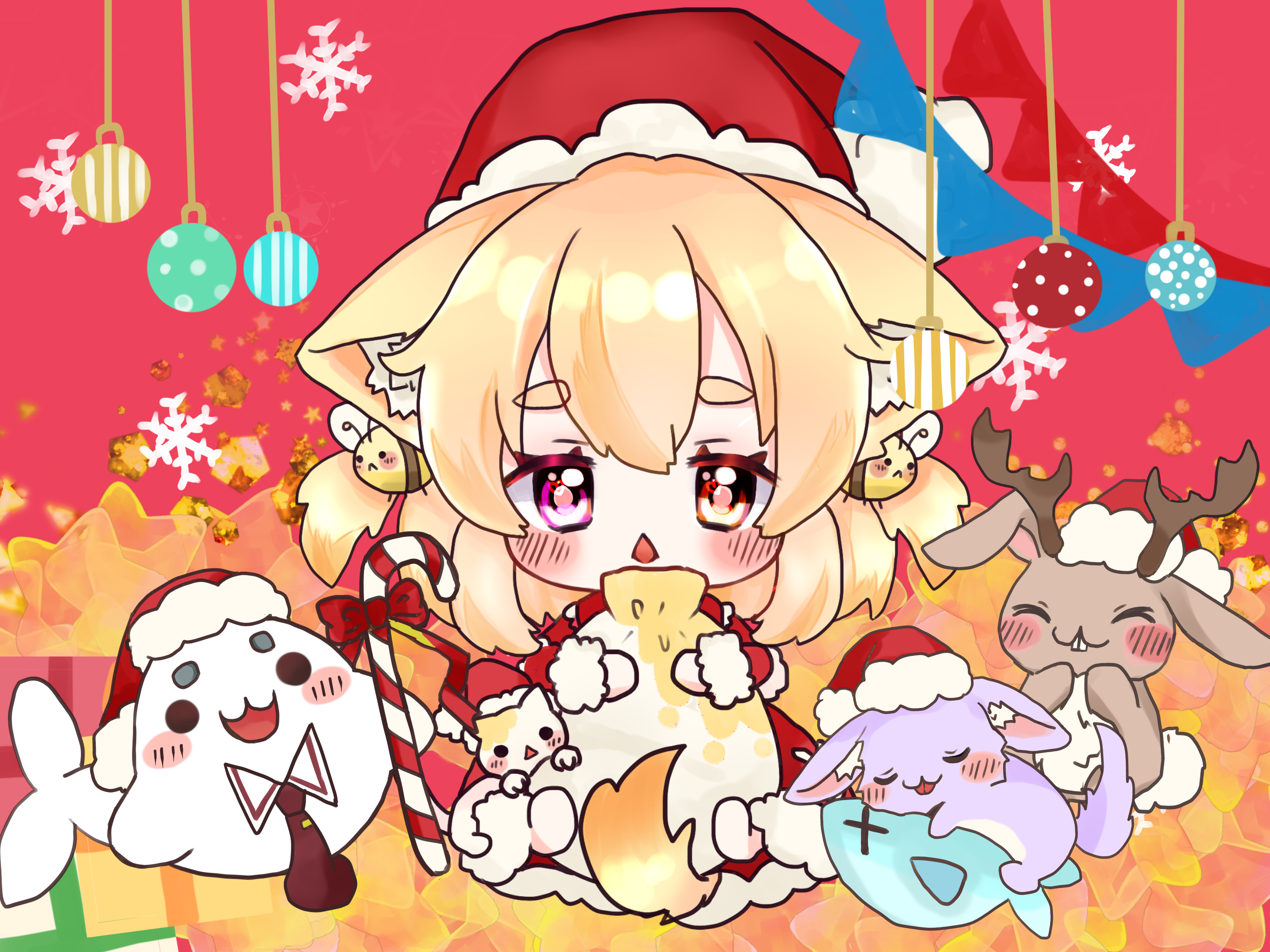 ねこるとお友達でクリスマス-1