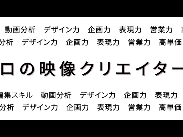 タイポグラフィ動画（アニメーション）