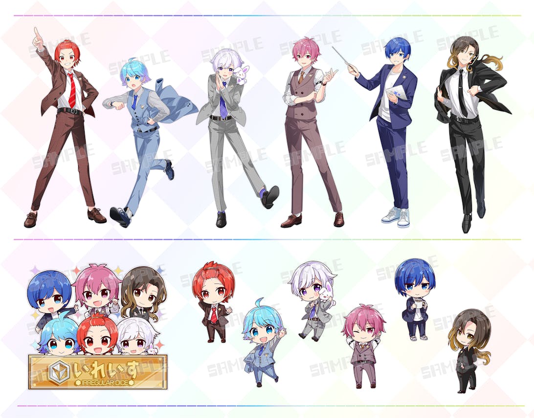 イレギュラーダイス いれいす アニメイトフェアグッズ用イラスト イレギュラーダイス いれいす アニメイトフェアグッズ用イラスト