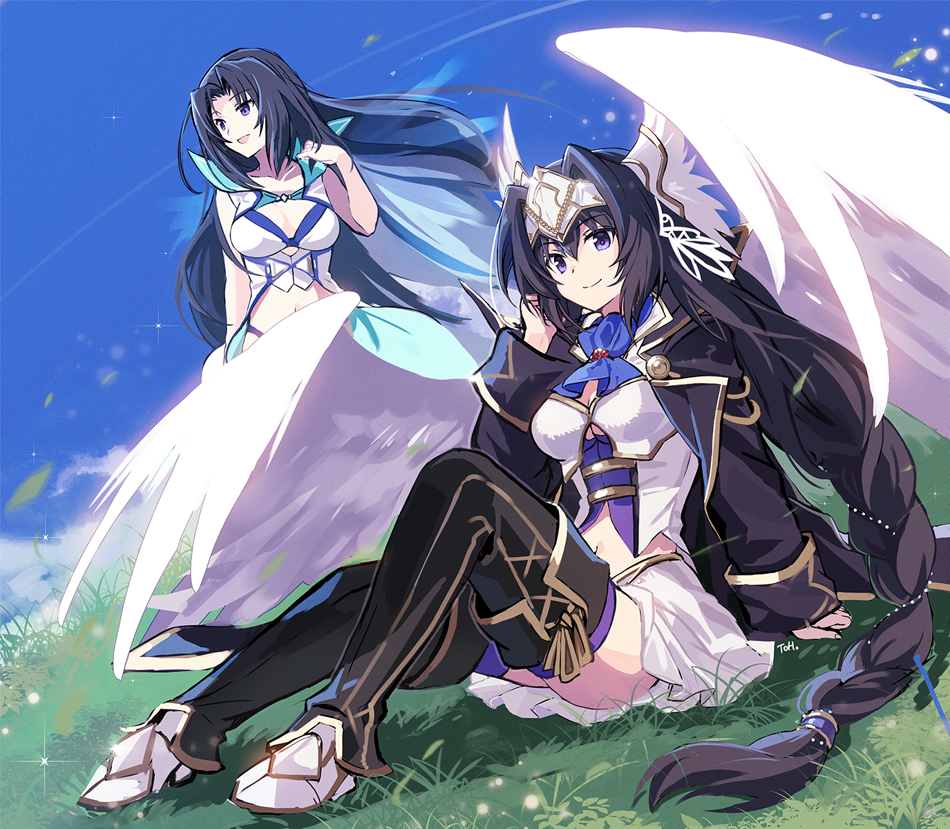 ファンアート「蒼空のフロンティア（フリューネ、ユーフォリア）」-1