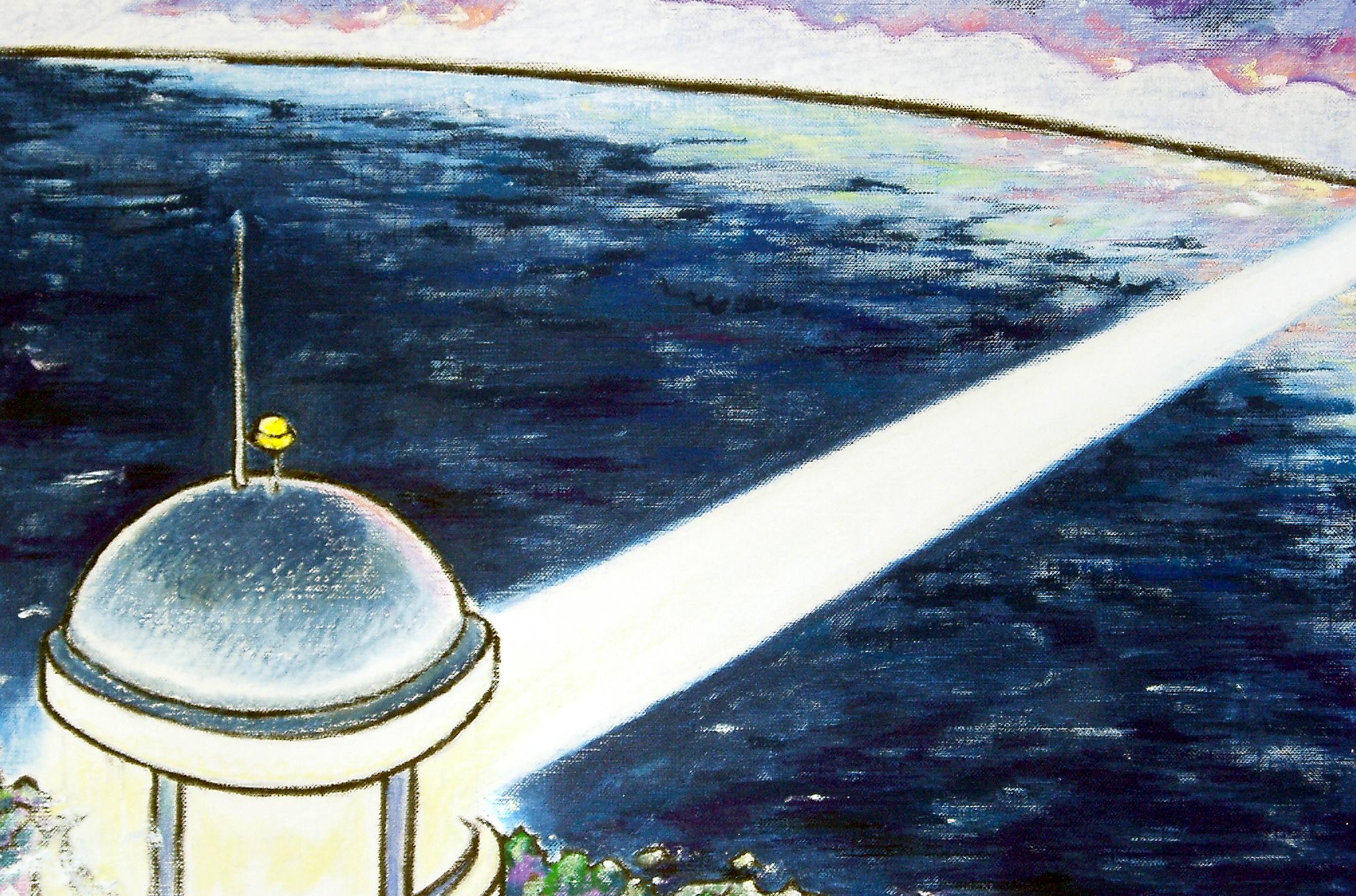 A hat and a lighthouse: 灯台とぼうし-1