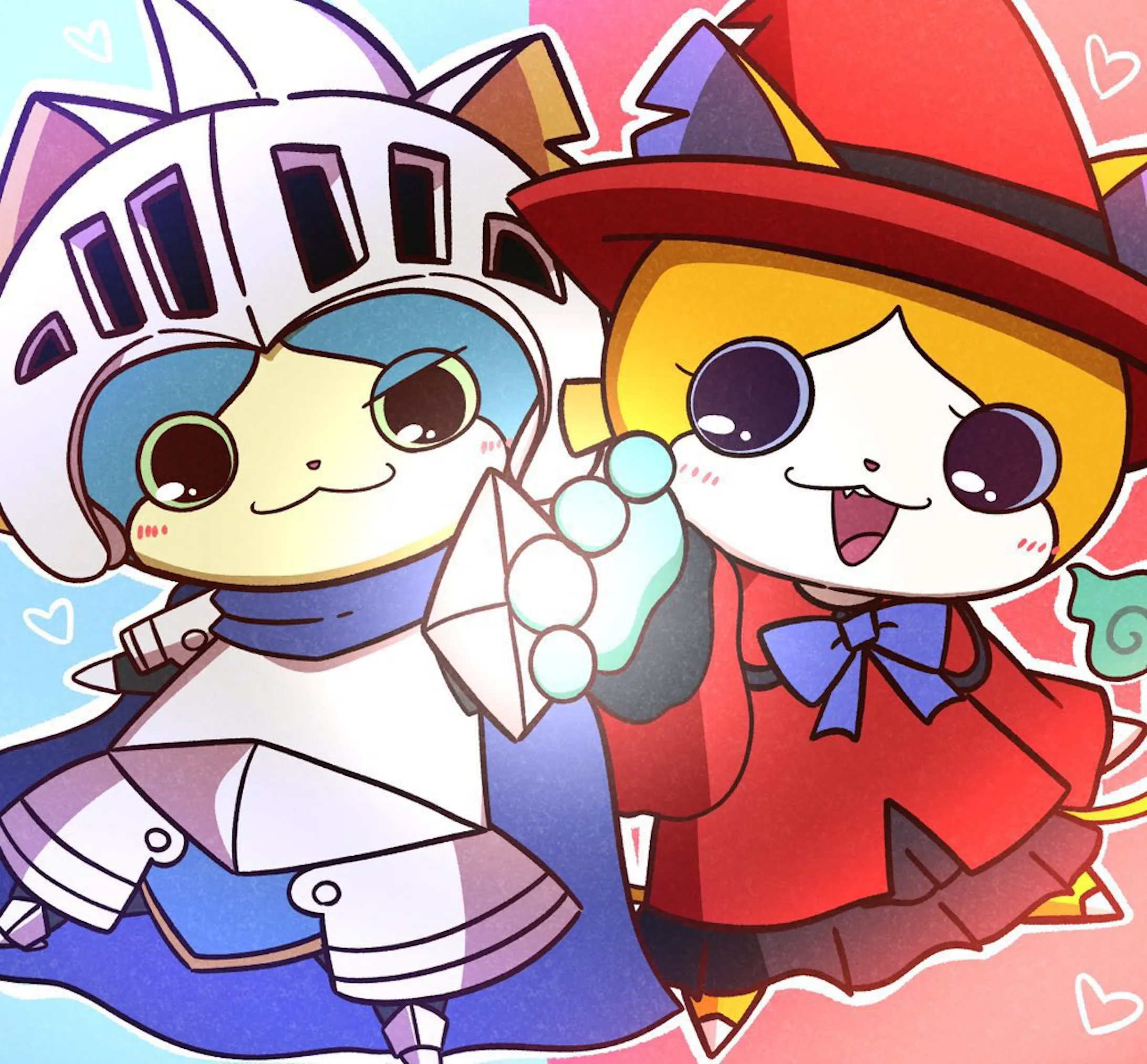 ニャン騎士、ニャン魔女