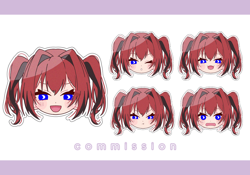 【秋月えい様】フレークシールイラスト-1