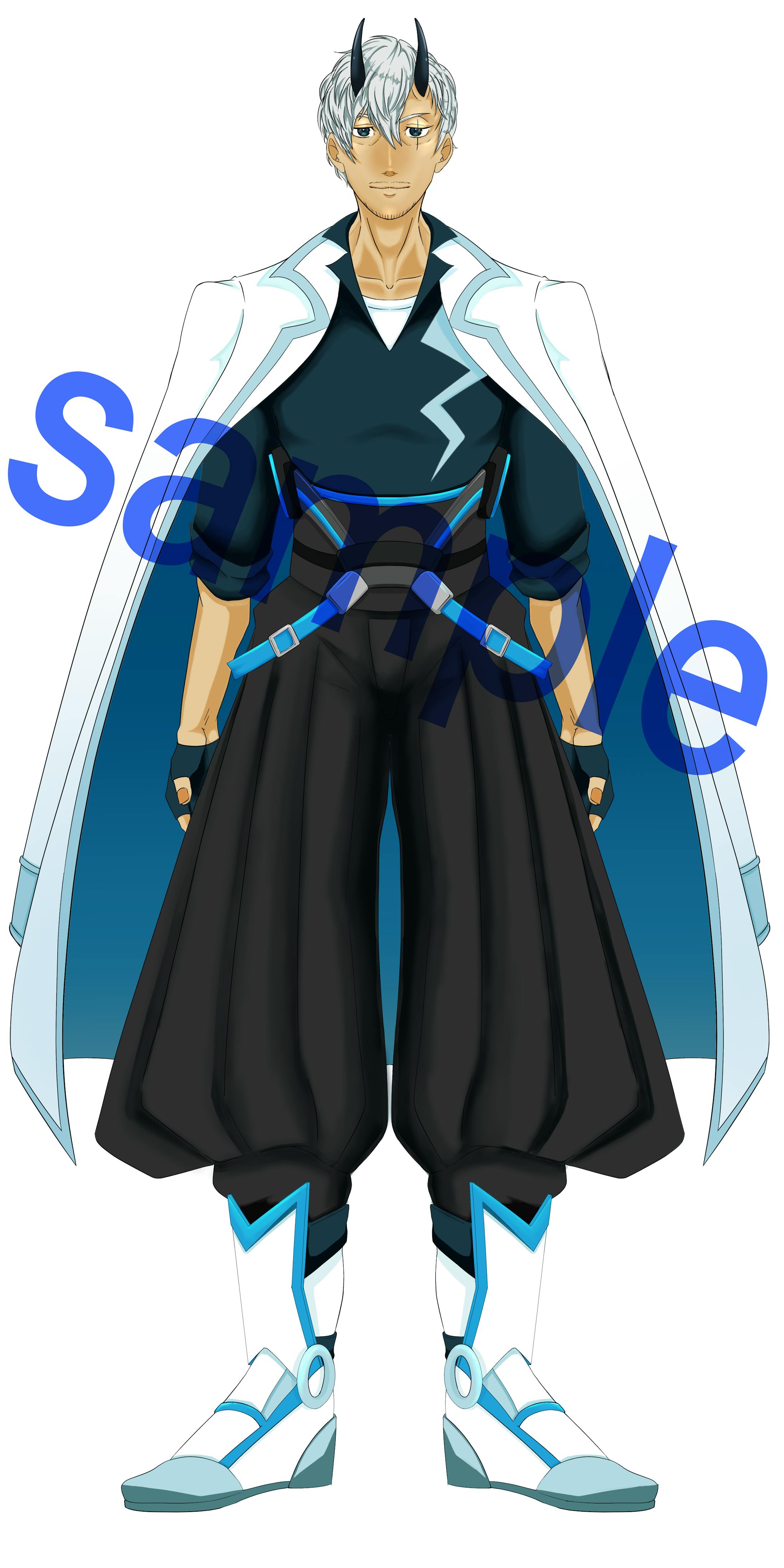 No.8  (Live2d用 男性キャラクター03)-1