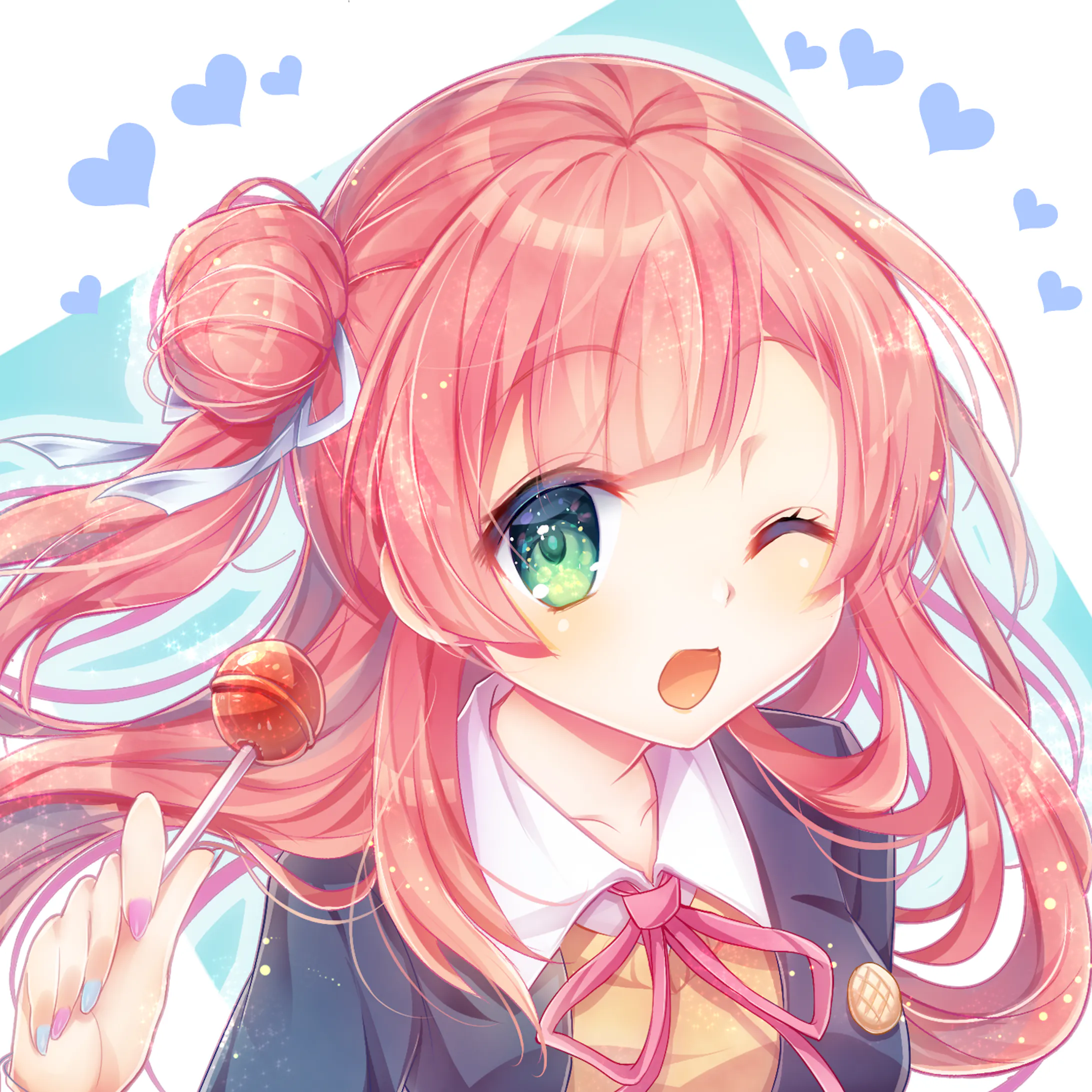 ピンク髪の女の子 ピンク髪の女の子