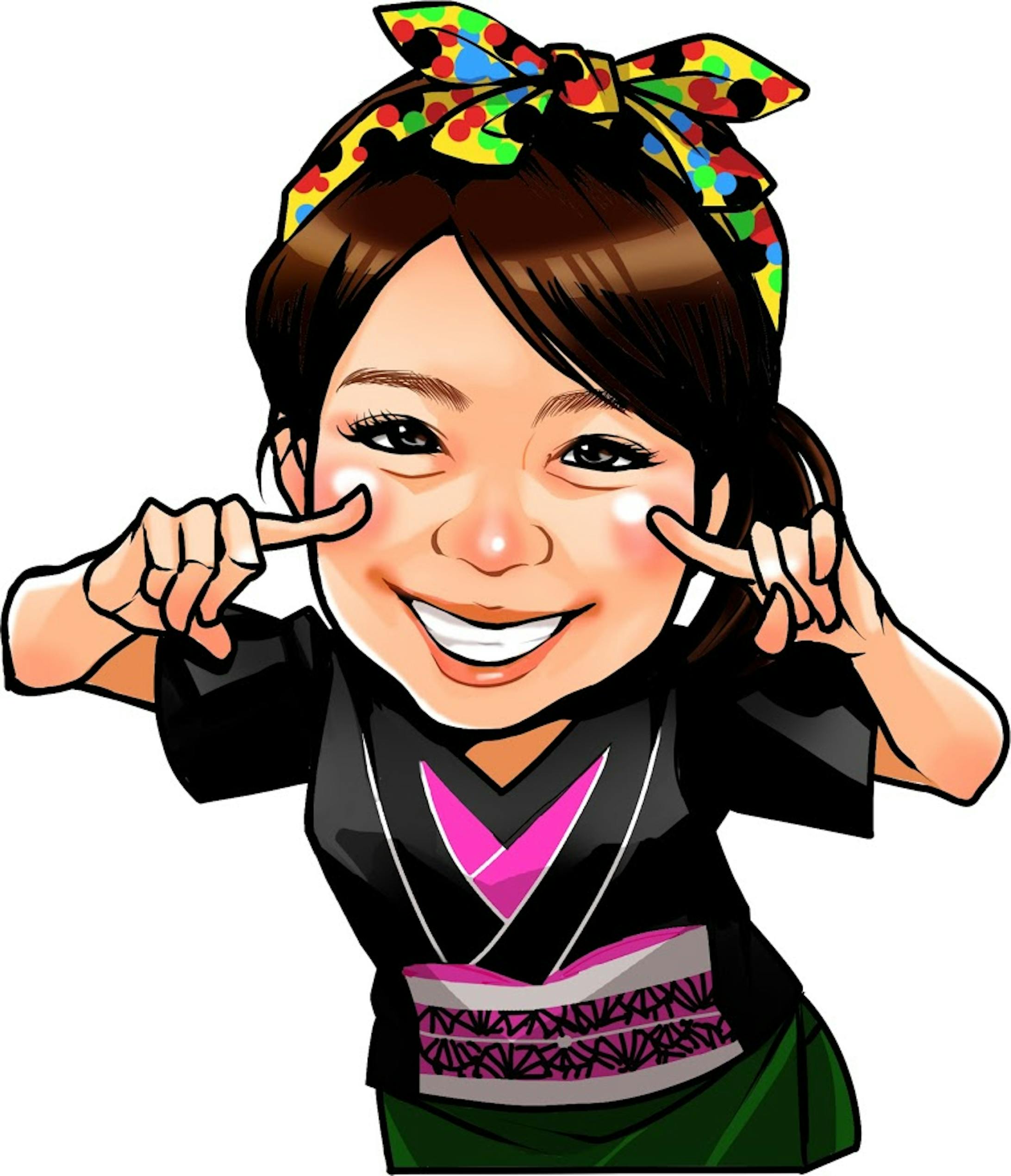 似顔絵 デフォルメ風2 2枚 似顔絵 デフォルメ風2 2枚