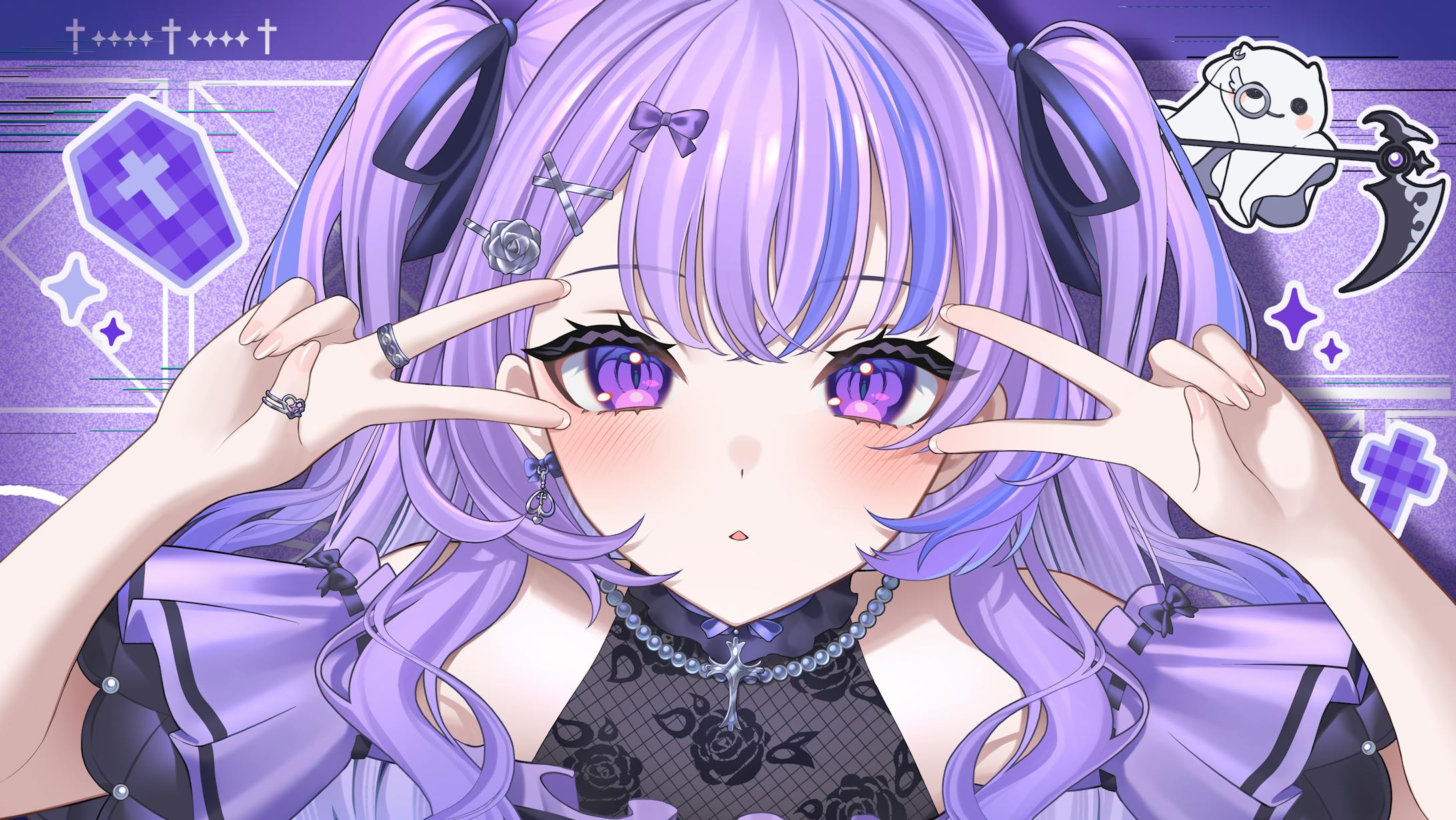 【企業様】るみぷろ所属 迷宮りんね様 UNDEAD/YOASOBI 歌ってみたイラスト-1