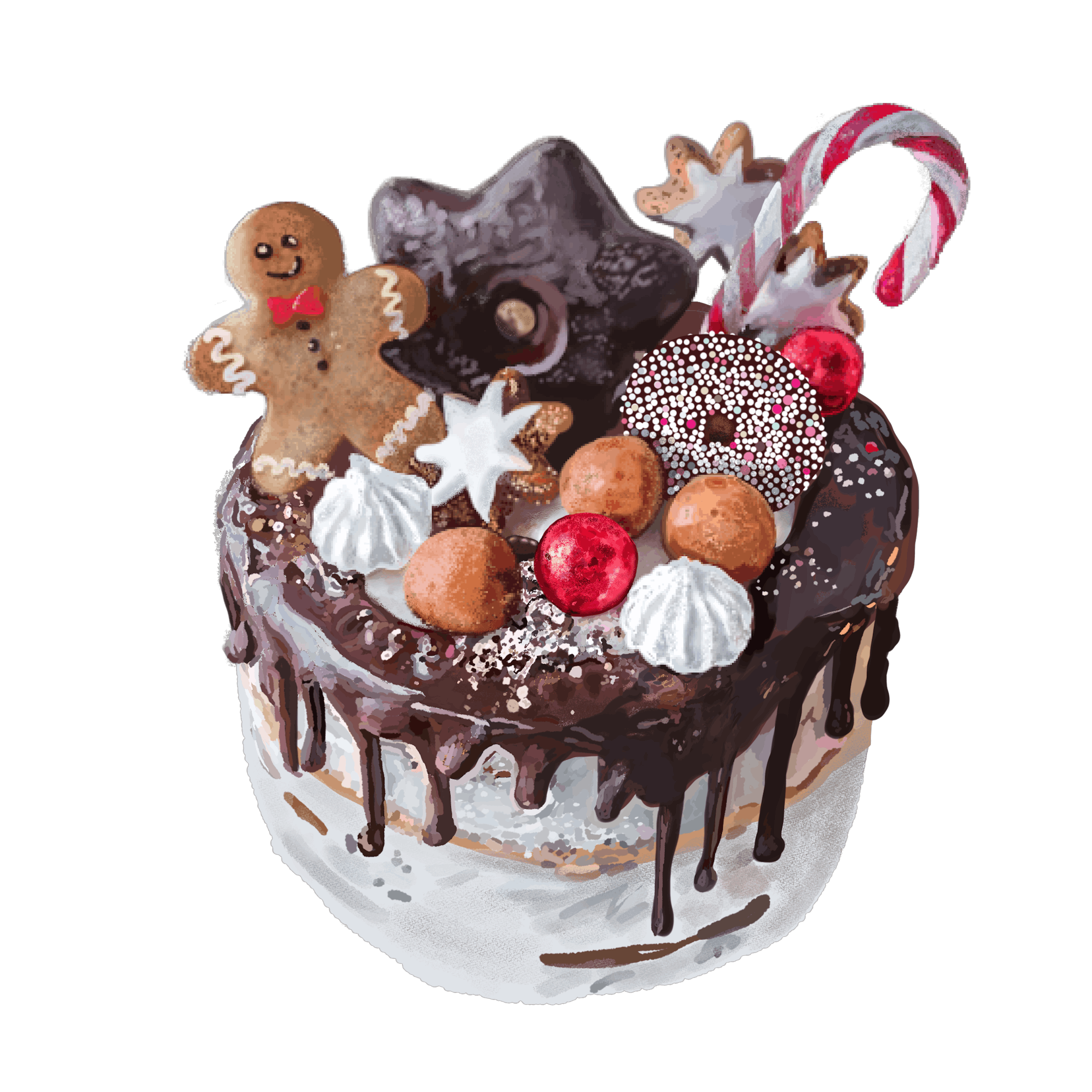 フードイラスト：ケーキ-1