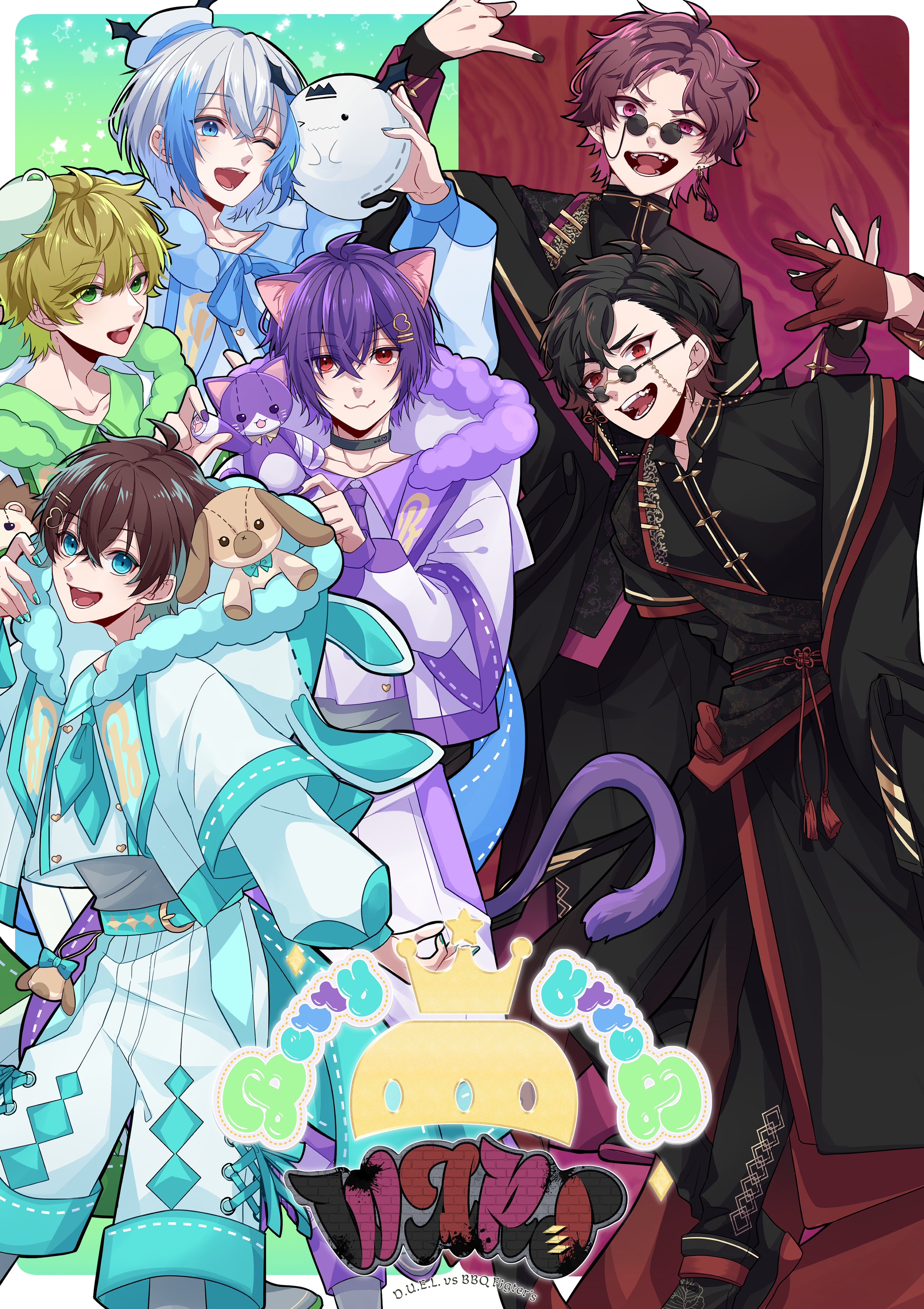 cafeさんかく旗 アクリルスタンドイラスト