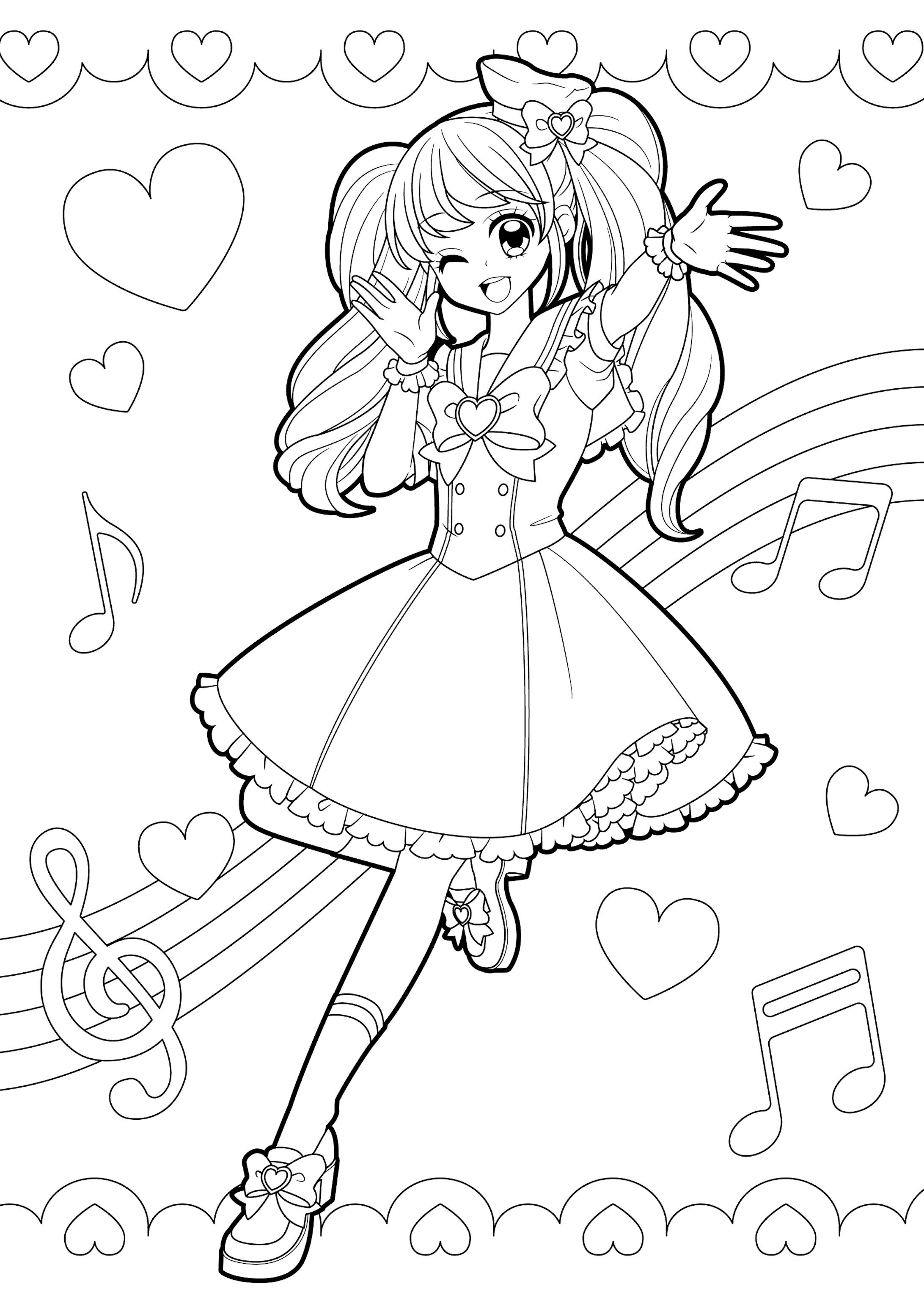 Vol.92 dlサイト「夢少女」/アイドルぬりえakb&プリンセス ぬり絵【アイドル】