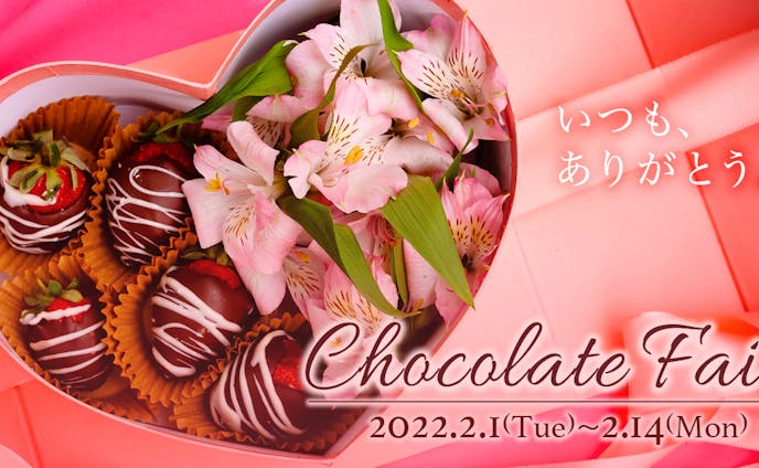 バレンタインチョコレートフェアバナー