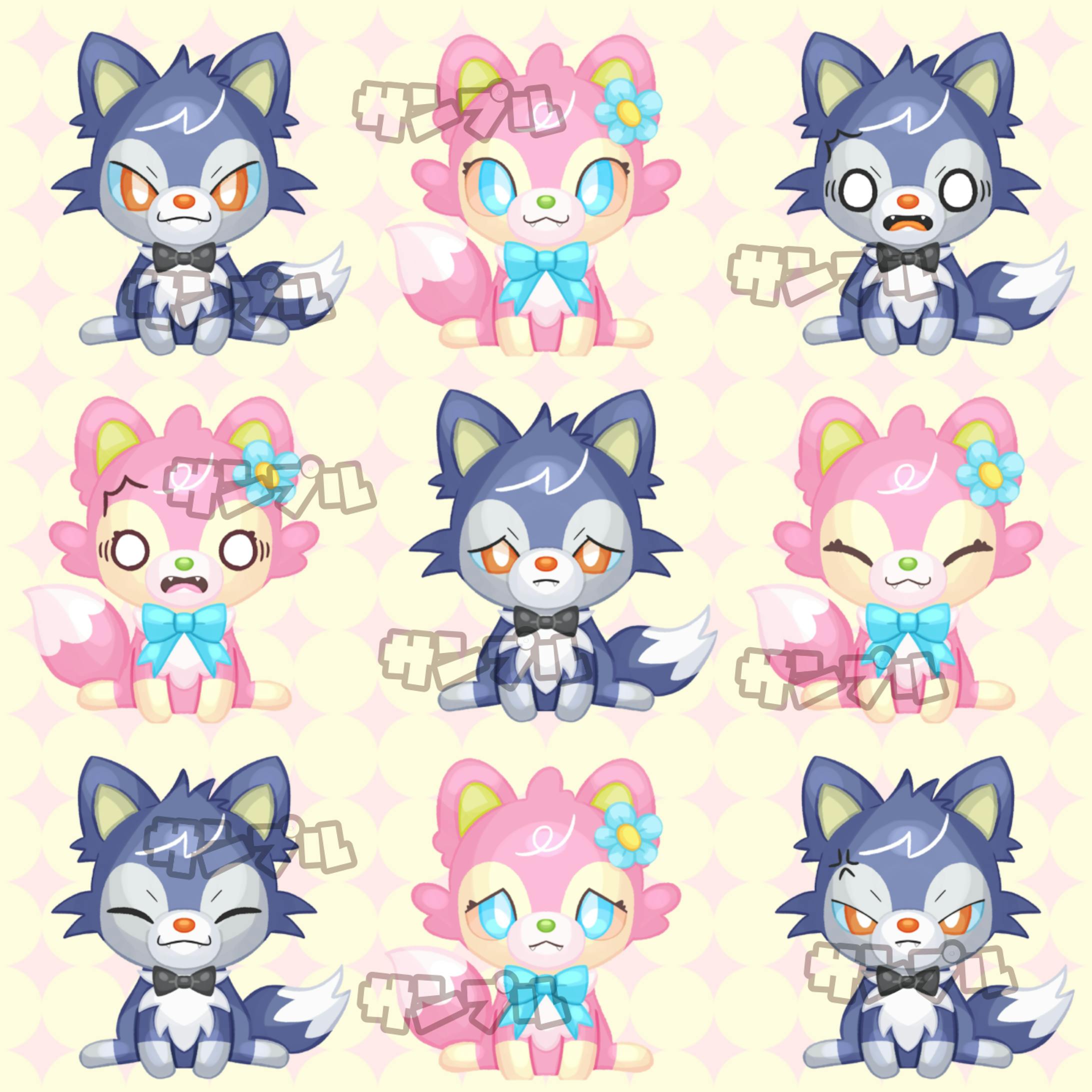 オオカミの男の子/女の子のマスコットキャラクター-1