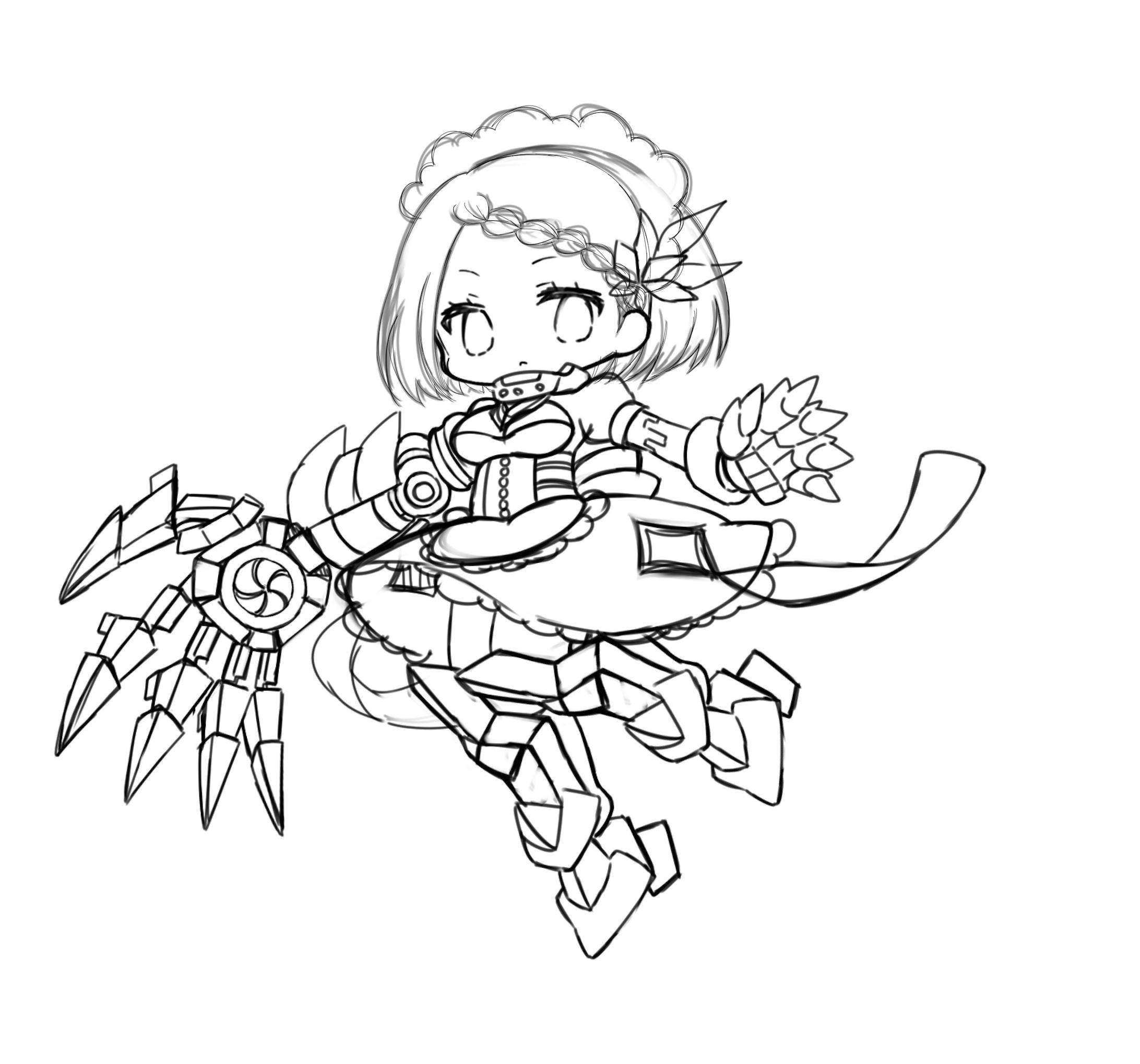 創作主線なしイラスト 創作主線なしイラスト