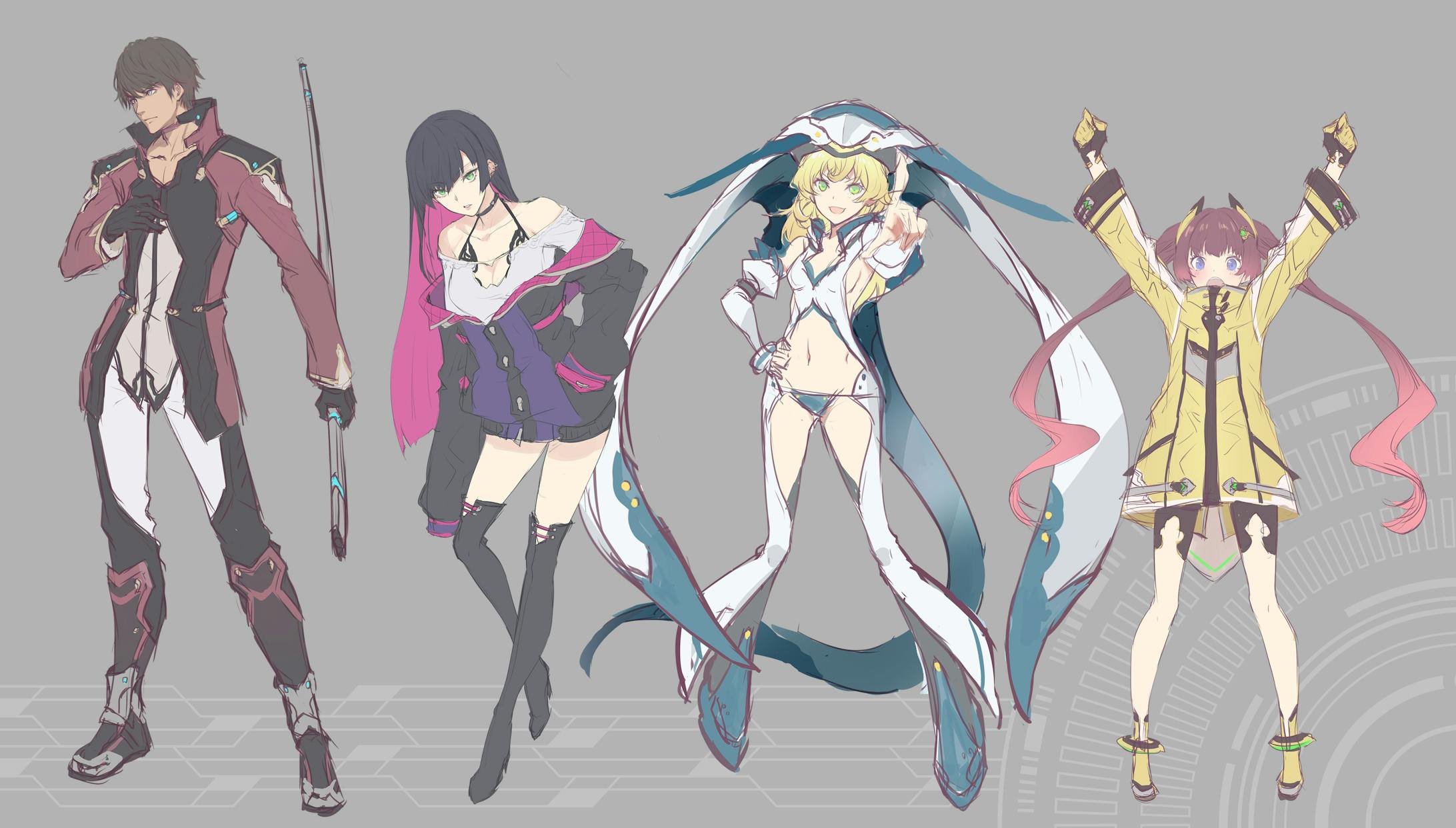 オリジナルキャラクター ラフイラスト1 オリジナルキャラクター ラフイラスト1