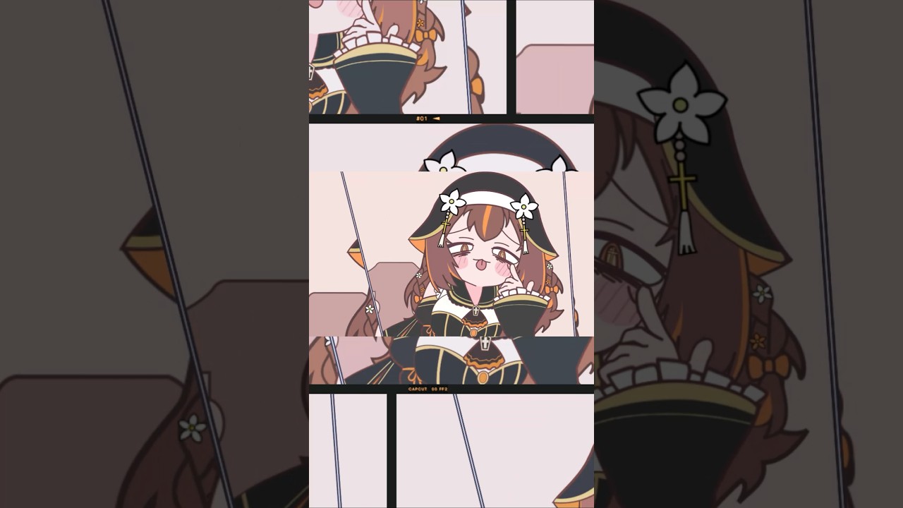 みむかｩわナイストライ !! #shorts #新人vtuber #みむかゥわナイストライ #手描き