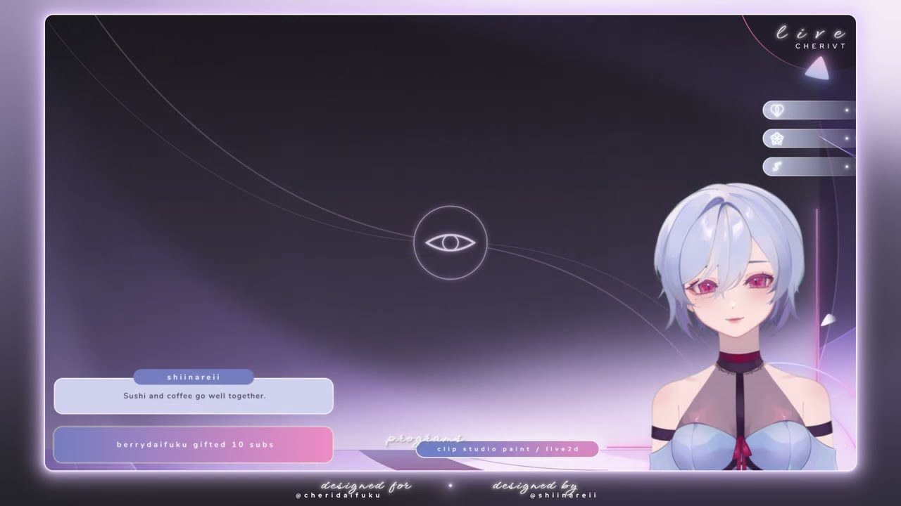 Stream Overlay - Cheri (@cheridaifuku)