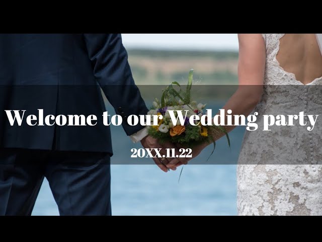 【Wedding Movie】結婚式オープニングムービー/＜Simpleデザイン①＞