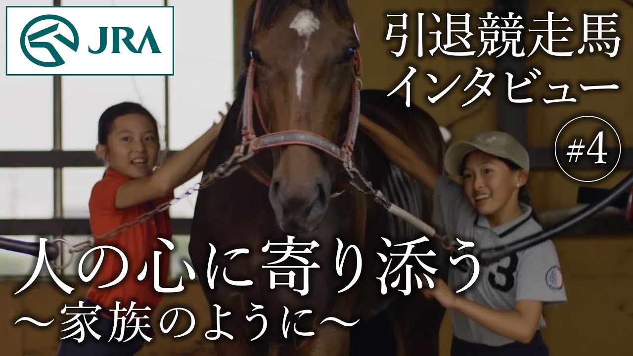 【引退競走馬インタビュー】#4 人の心に寄り添う ～家族のように～ | JRA公式