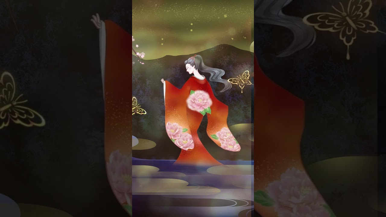 動画、着物