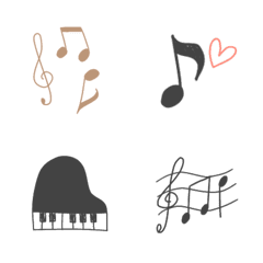 音楽好きのためのおしゃれ絵文字 - LINE絵文字 | LINE STORE