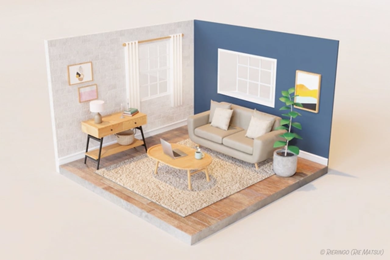 3DCGアニメーション「Living Room」