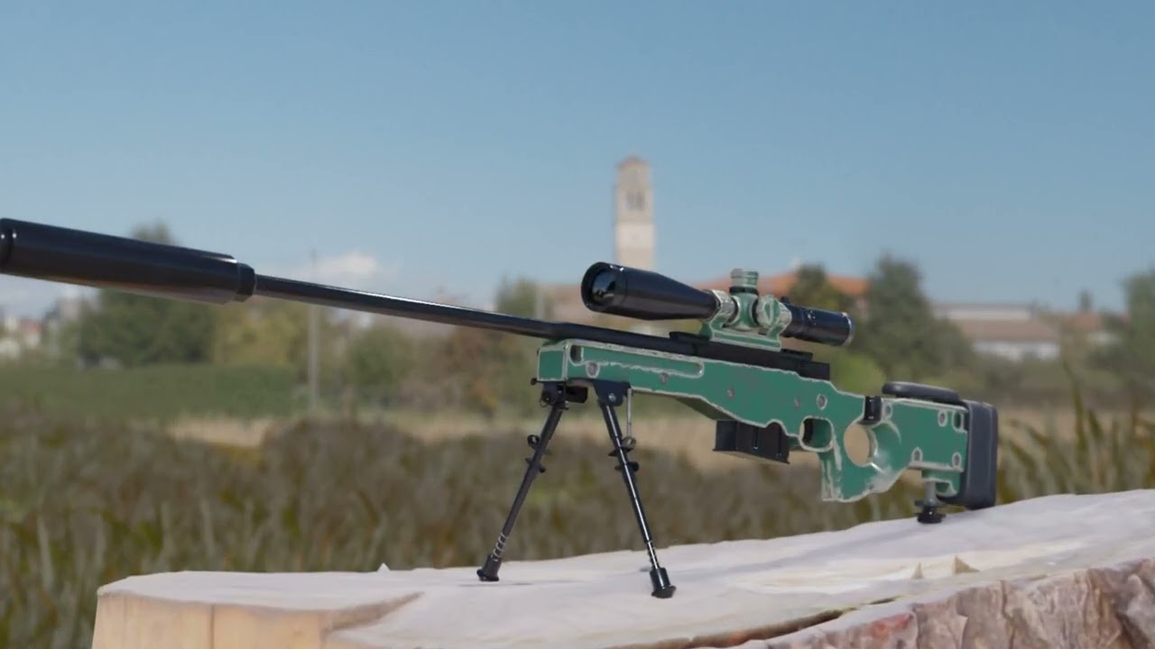 Awp sniper modeling (Video)
